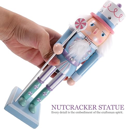 Miniatura 2 de Cascanueces de Navidad Soldado Azul Navidad Cascanueces de madera Ornamento Cascanueces Figuras para Festival de Navidad