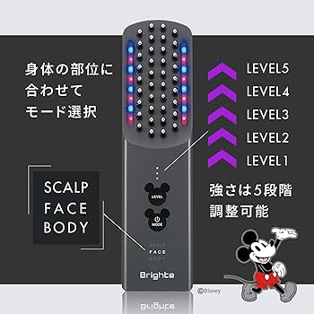 美顔器 ELEKI BRUSH+ ミッキーコラボ + ヘアクリップセット ミッキーコラボ + ヘアクリップ】美顔器 Brighte(ブライト