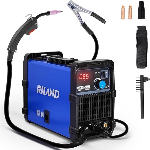 Soldador MIG 135A 110V Flux Core MIGLift TIGStick Máquina de soldadura 3 en 1, equipo de soldadura sin gas portátil IGBT inversor, diseño portátil y