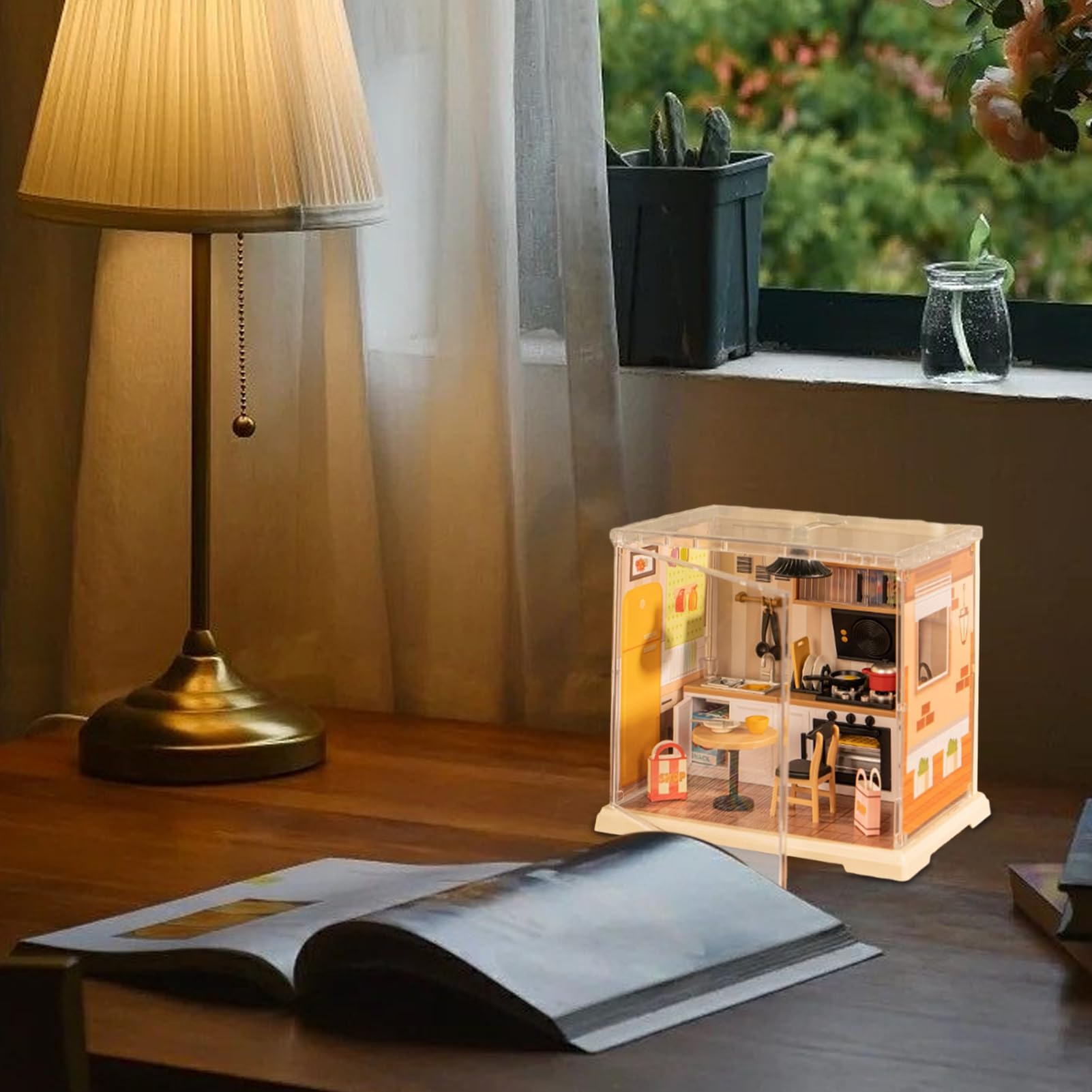 Mini-Haus-Set, handgefertigt, realistisch, dekorativ, kreativ