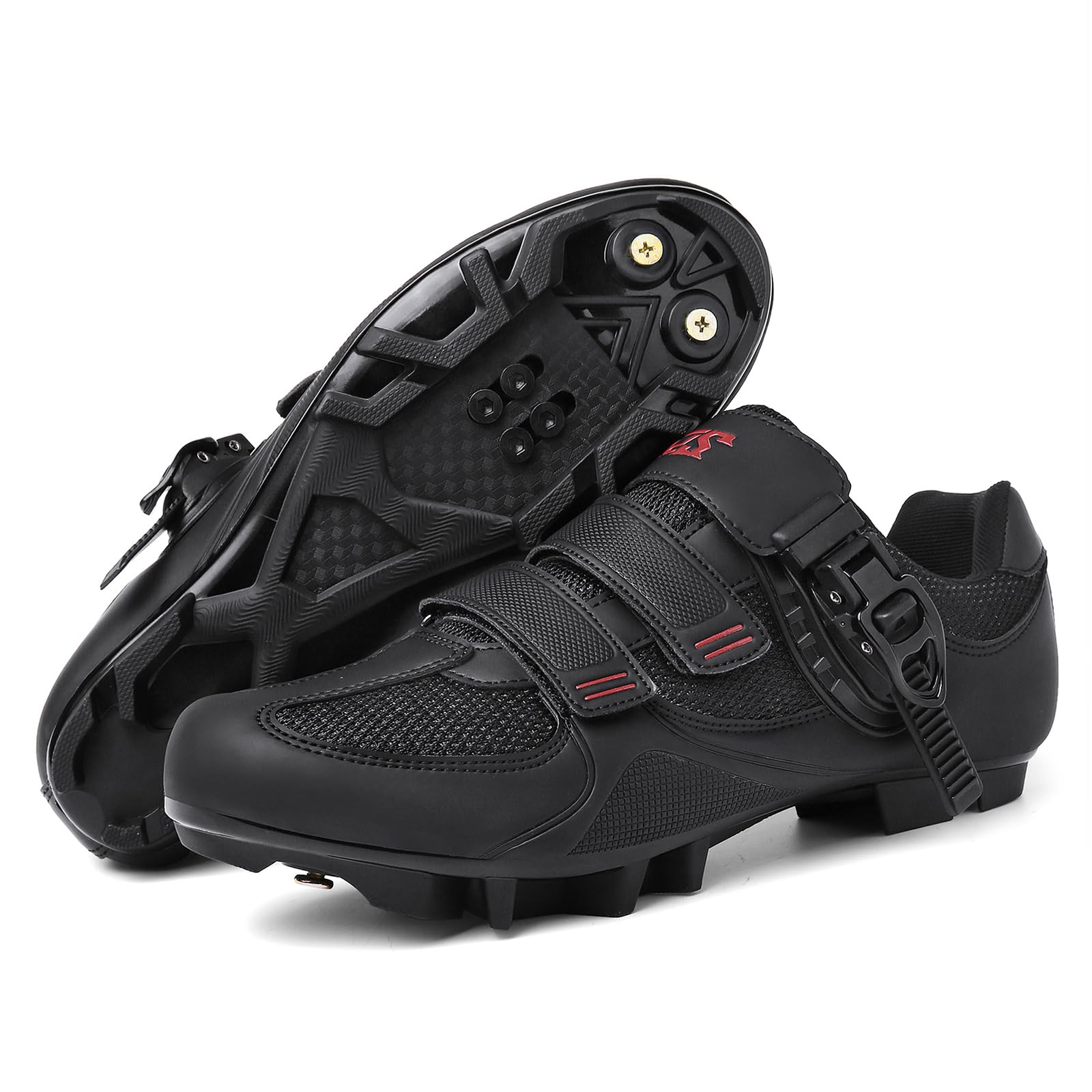 MTB Schuhe Herren Fahrradschuhe Mountainbike Schuhe Kompatibel Mit SPD-Stollen Atmungsaktive Outdoor-Radschuhe