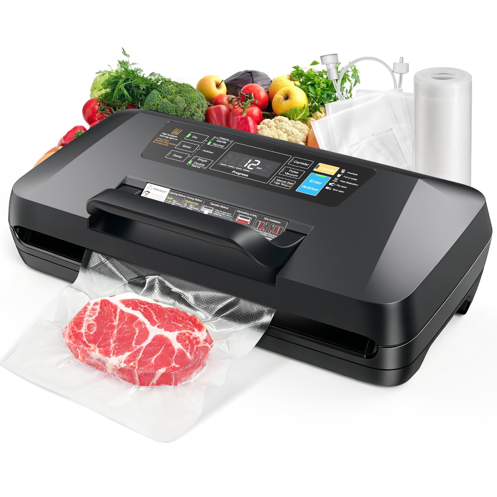 Machine sous vide contre le gaspillage et les brûlures de congélation