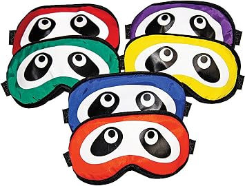 Blindfolds with Panda Eyes Set of 6