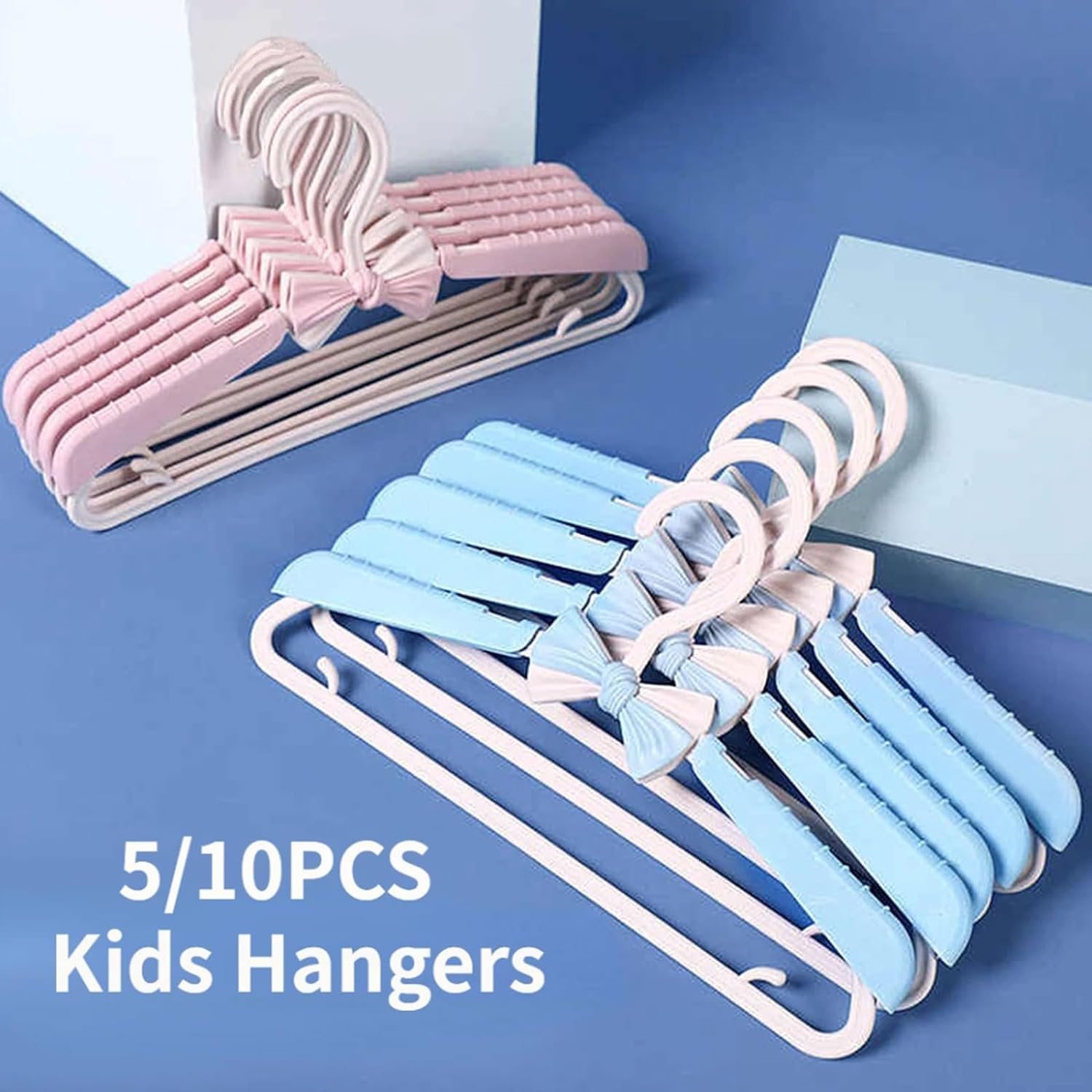 Wieszaki Na Ubrania Dla Dorosłych 10 Szt. Regulowane Wieszaki Wieszak Dla Chłopca I Dziewczynki Plastikowe Antypoślizgowe Wieszaki Do Przechowywania Na Wieszaki,Pink-10pcs