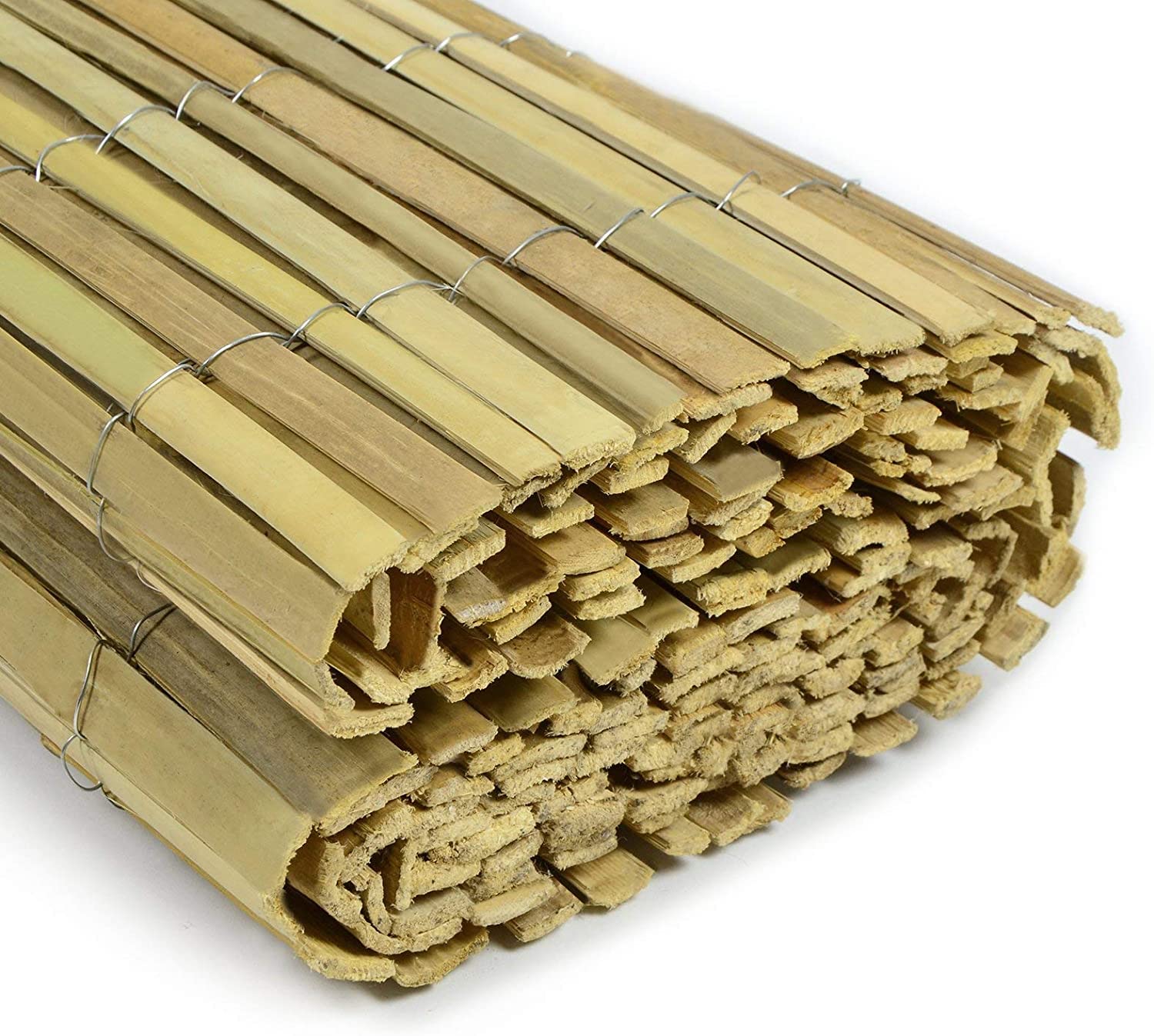 Floordirekt | Brasil | Canisse en Bambou Fendu Naturel | Clôture en Bambou Pare-Vue - Coupe-Vent Naturel | Qualité supérieure | Idéale pour Jardin, Balcon et terrasse | 150 x 300 cm