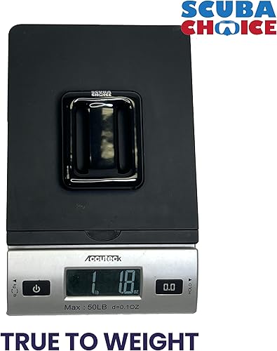 Miniatura 4 de Scuba Choice Pesas de buceo con revestimiento de vinilo, color negro (1.2 libras), compactas y duraderas, control de flotabilidad de precisión,