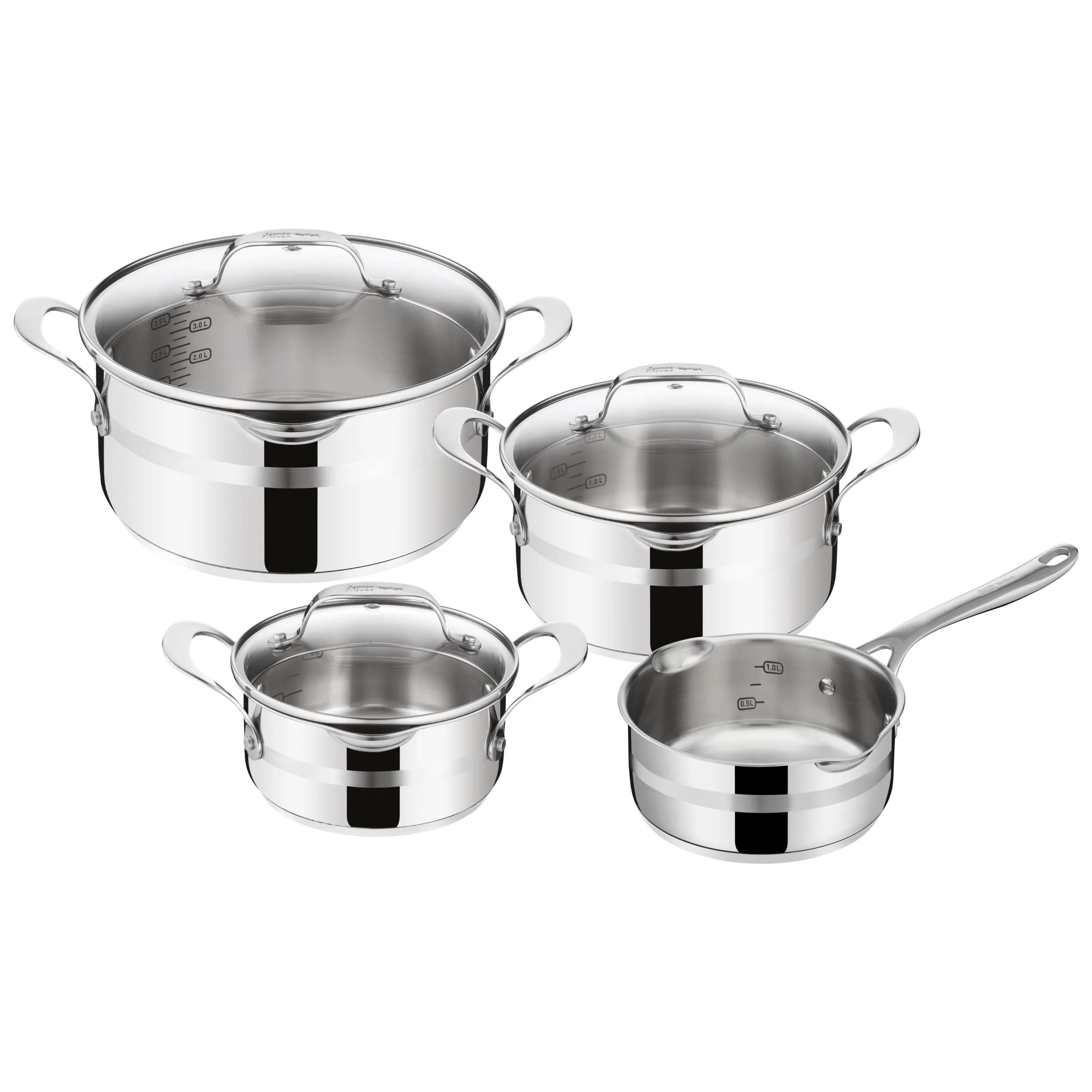 TEFAL Topf Set Jamie Oliver COOK SMART 7-tlg Edelstahl