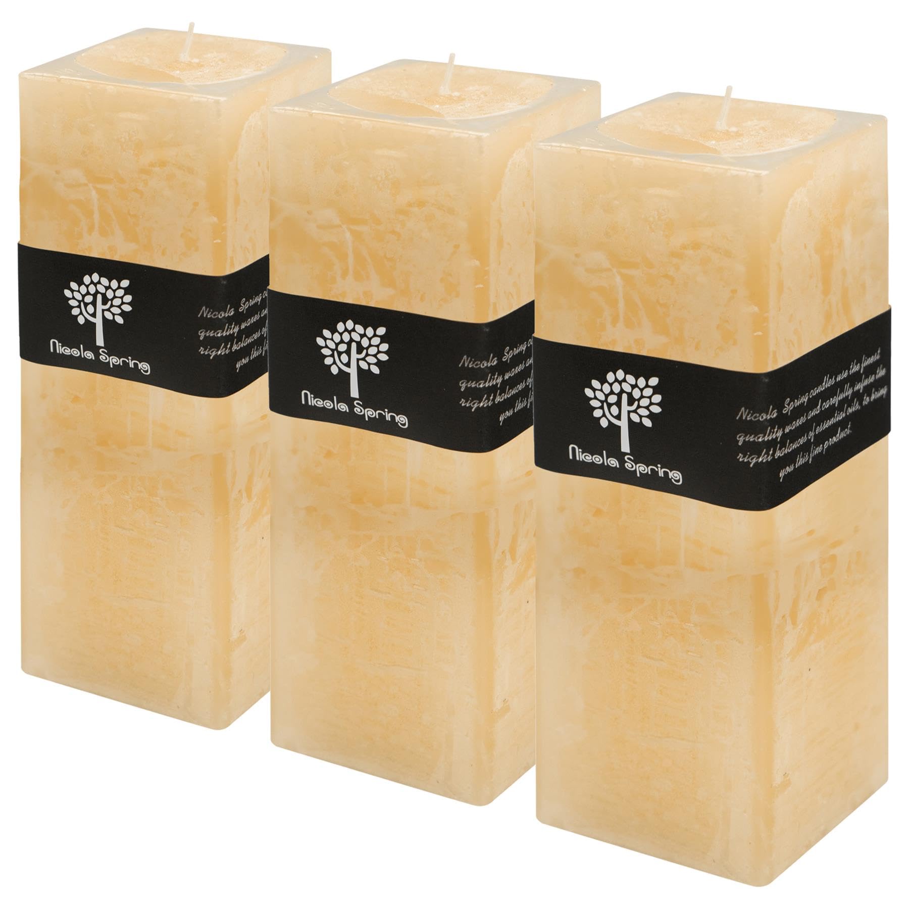 Vanilla Scented Pillar Candle