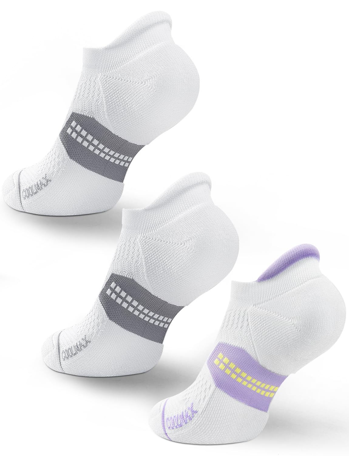 Juclise Sneaker Bambus Socken Damen, Kurz Laufsocken Atmungsaktiv Sportsocken, Running Jogging Wander arbeitssocken Schweißableitend Blisterschutz Kompressionssocken Coolmax