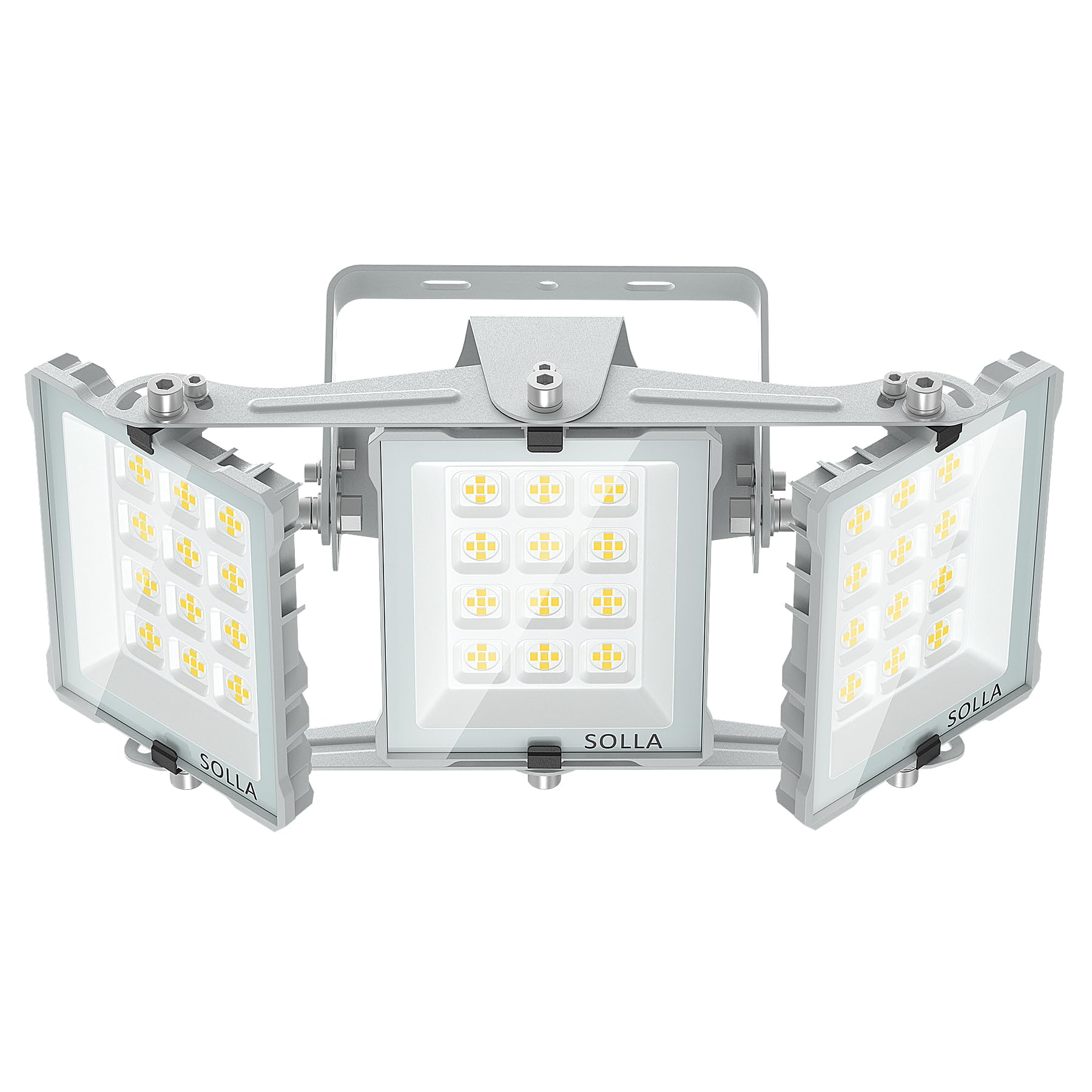SOLLA 150W 2025 Plus New Upgraded LED Outdoor Flood Light, 15000LM 6000K Daylight White IP66 Waterproof, Stadium Lights