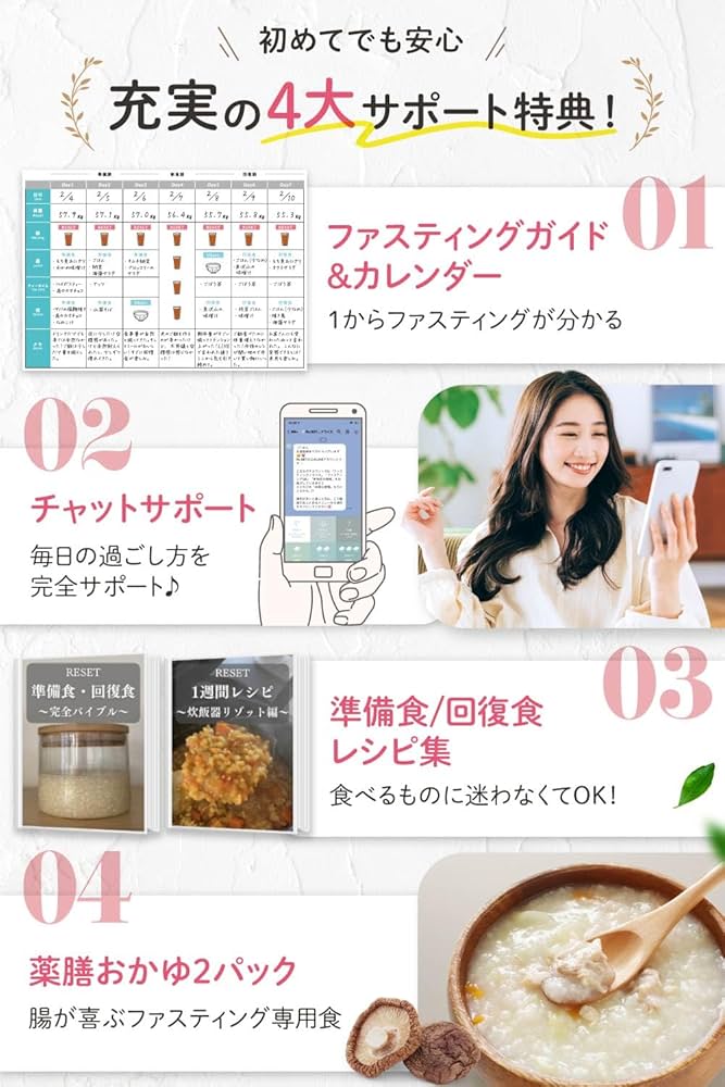 本物の腸活‼️ガイド付きで本気のファスティングセット Amazon