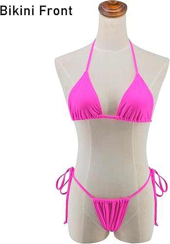 Miniatura 3 de SHERRYLO Traje de baño de bikini con tanga para mujer, parte inferior brasileña, triángulo, bikinis
