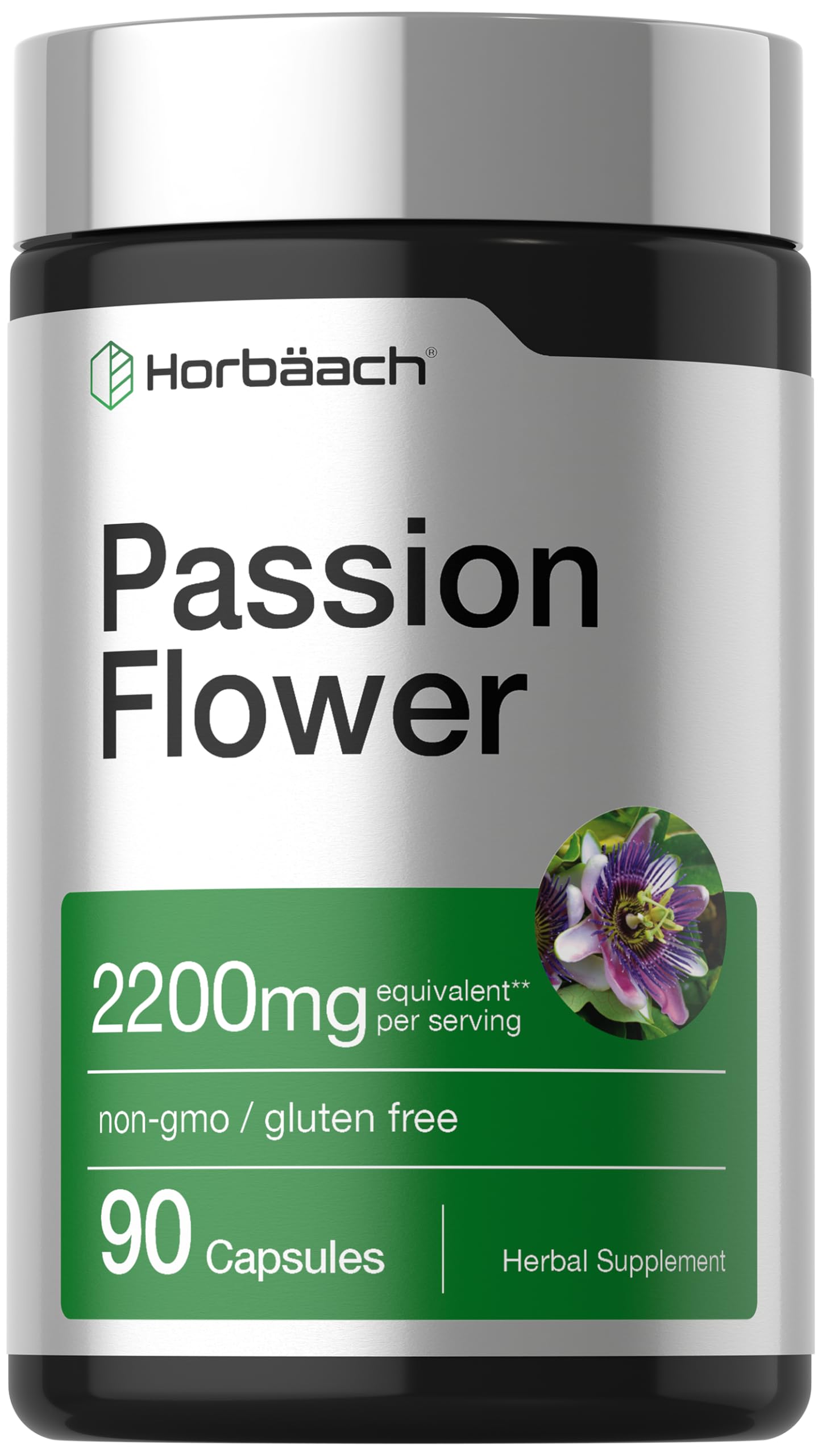 Healuhria ハーフスパ Amazon.com: Horbäach Passion Flower Capsules | 90 Count | Non-GMO