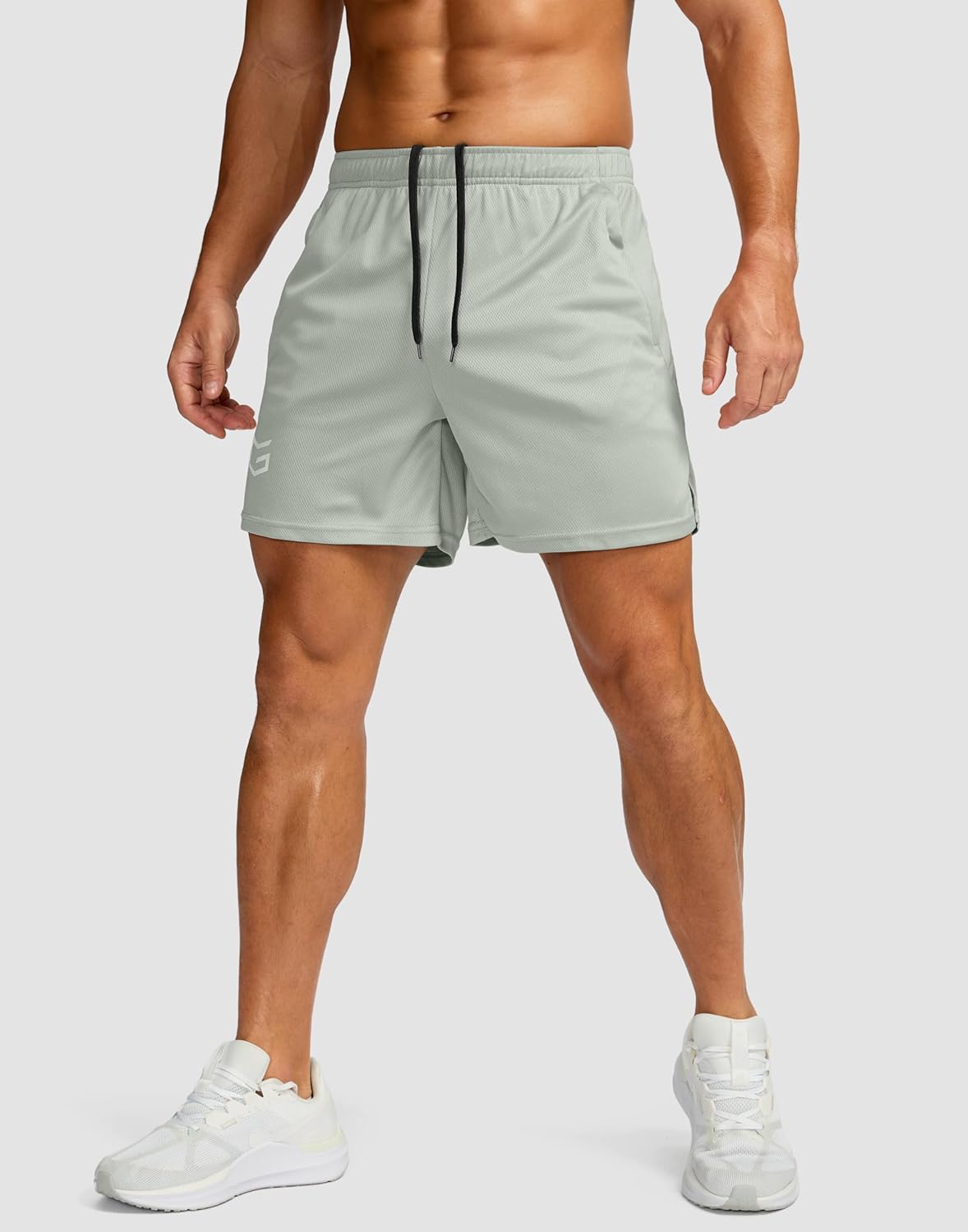 G Gradual Men's 5"/ 7"/ 9" Workout Running Shorts Quick Dry Lightweight Gym Shorts with Zip Pockets - Image 2