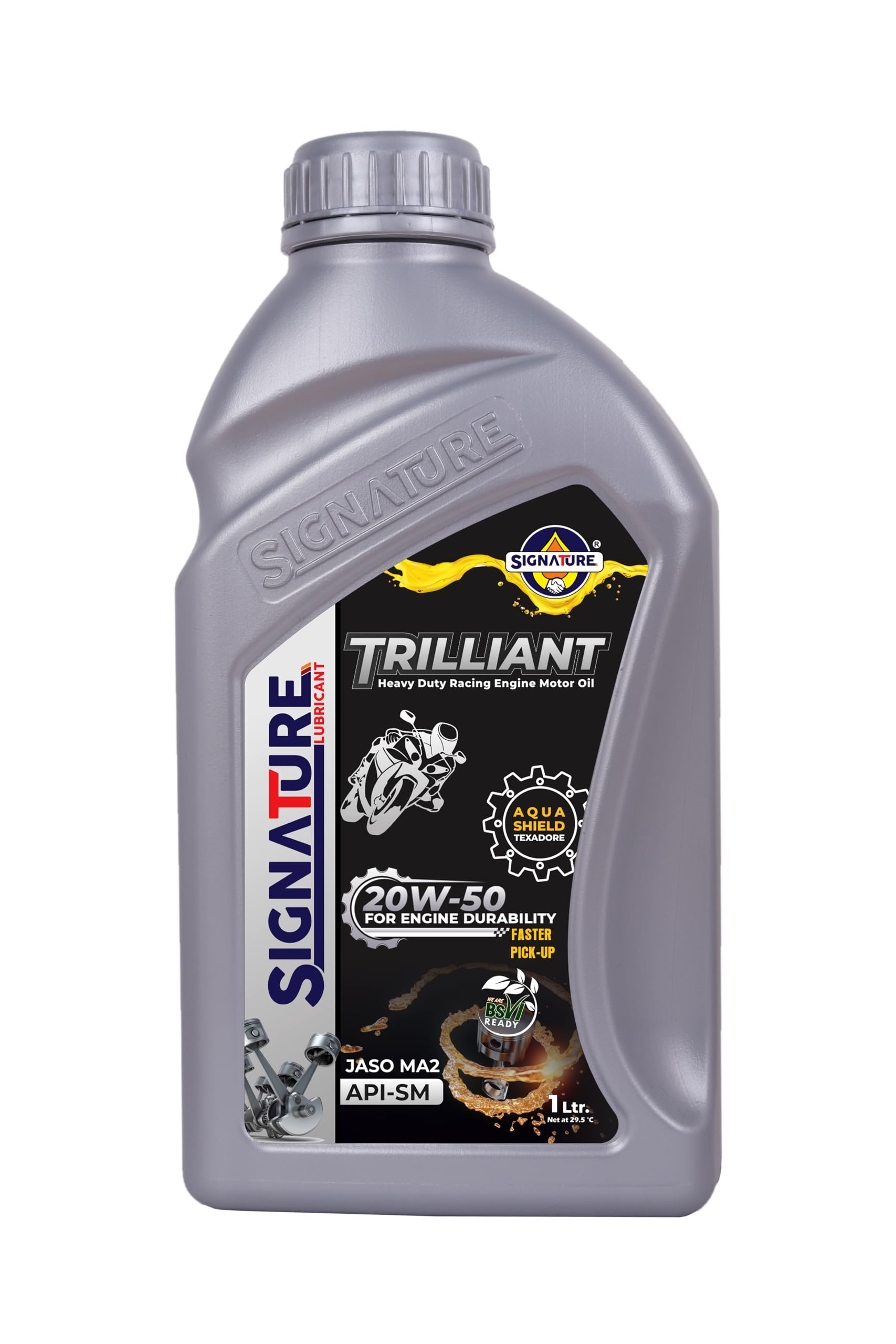 Signature Trilliant 20W50 (API-SM) Petrol & CNG/LPG BS-VI Faster PremiumPick-Up Engine Oil 1 LTR