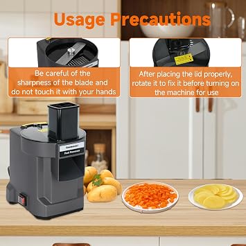 3 in 1 Electric Vegetable Dicer Slicer for Commercial & Home Use, Multifunctional Automatic Commercial Vegetable Chopper for Onion Potato Cabbage Veggie Fruit Slicing Shredding and Slitting