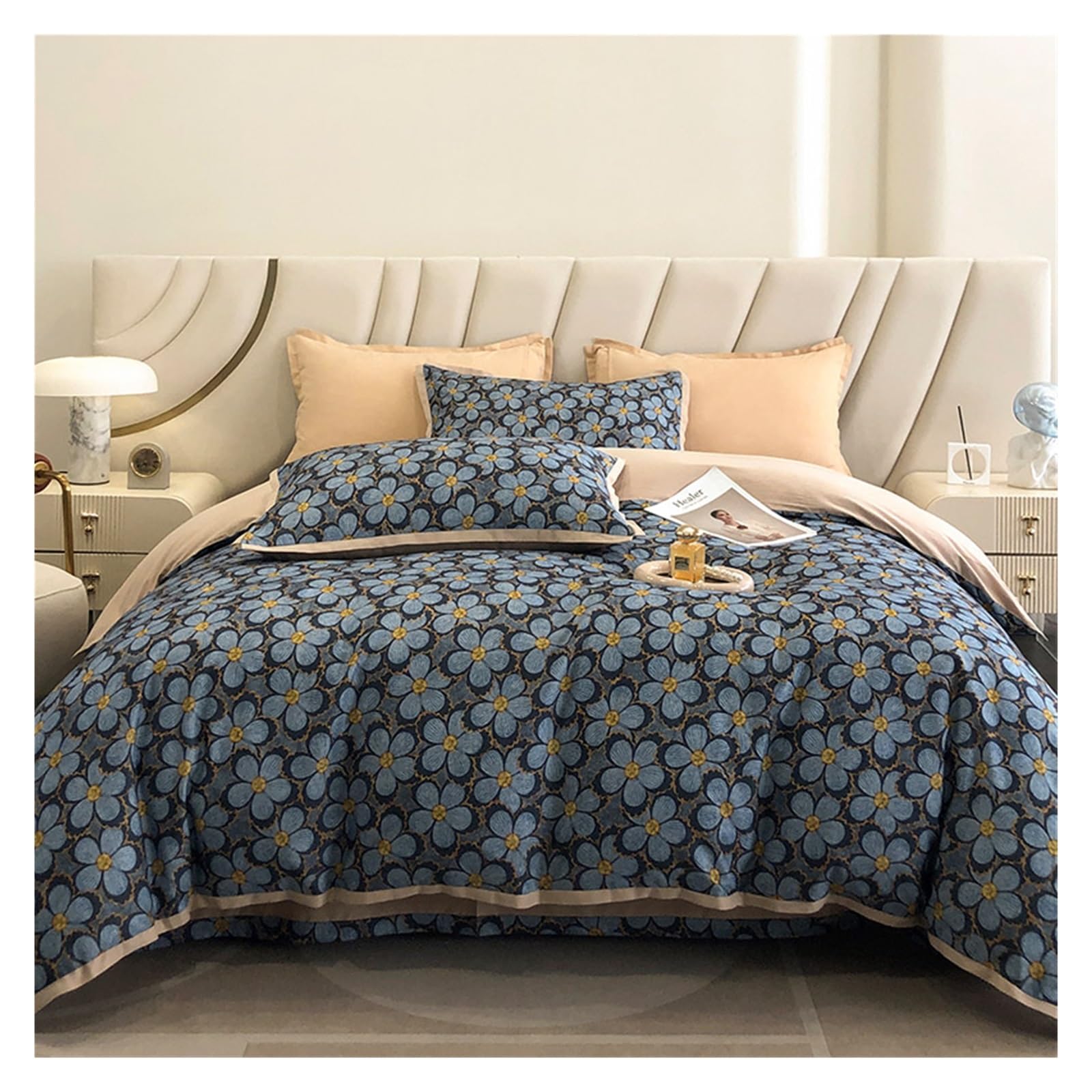 Housse de couette 4 pièces en coton imprimé par Bedding Ho