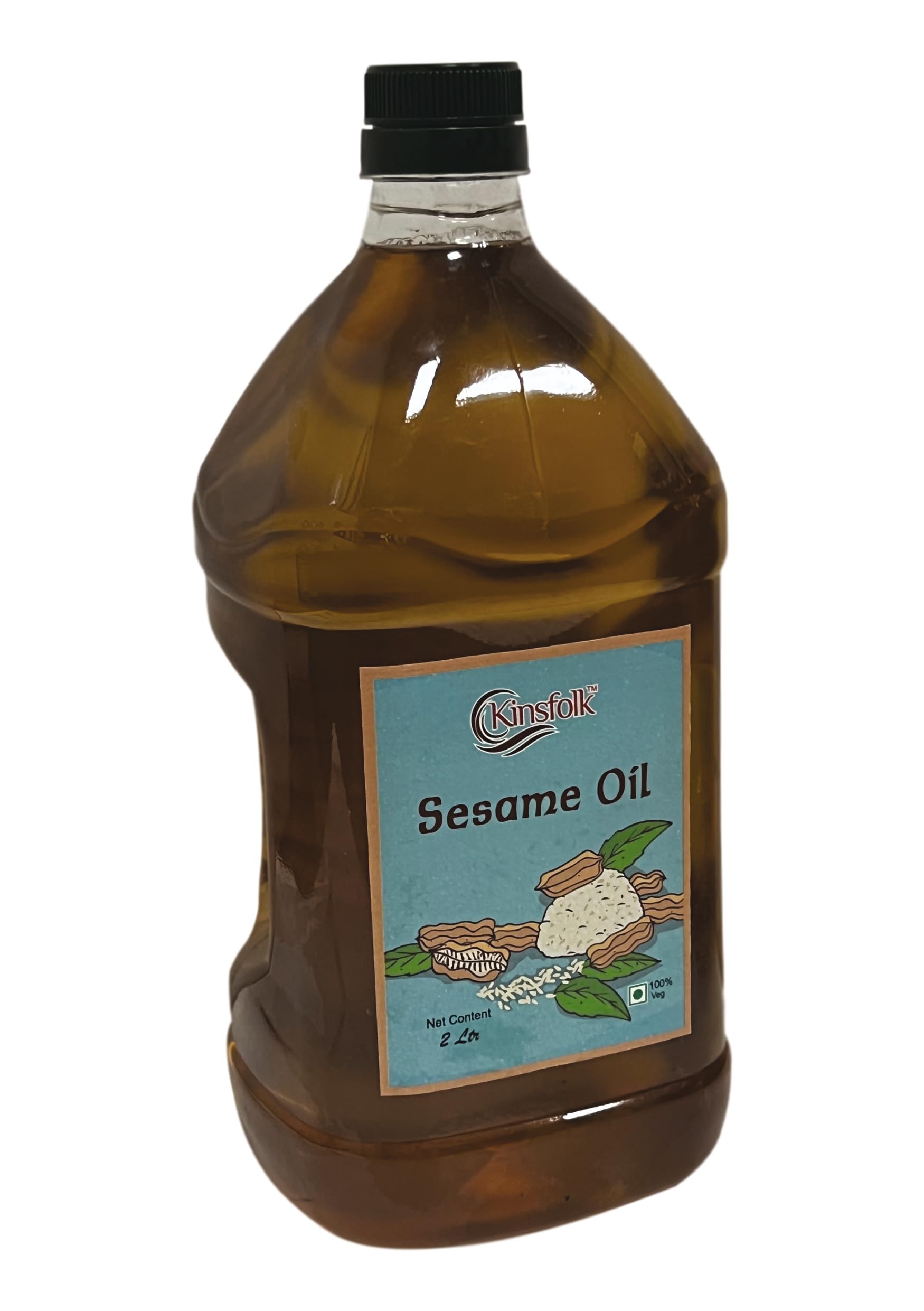 Kinsfolk Organic Gingelly/Sesame Cold Pressed Oil - 2 Ltr PET - Image 3 thumbnail