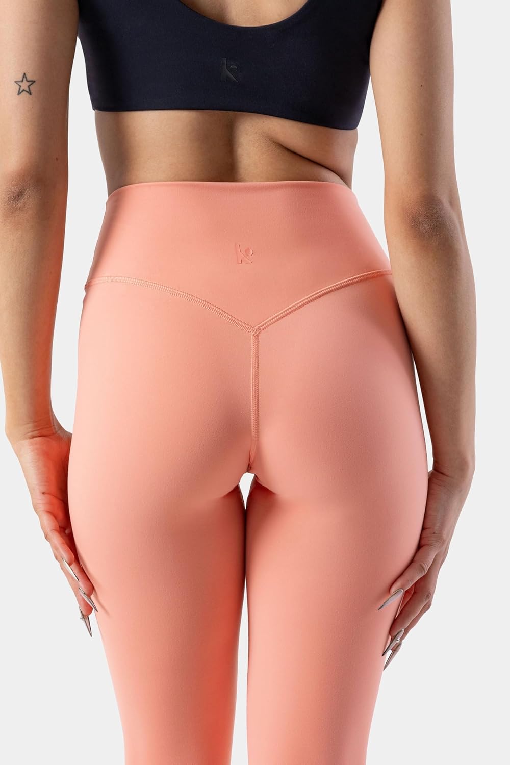 Kamo Fitness Serenity No Front Seam Leggings 25" Inseam Yoga Pants High Waisted Soft Workout Tights - Image 3