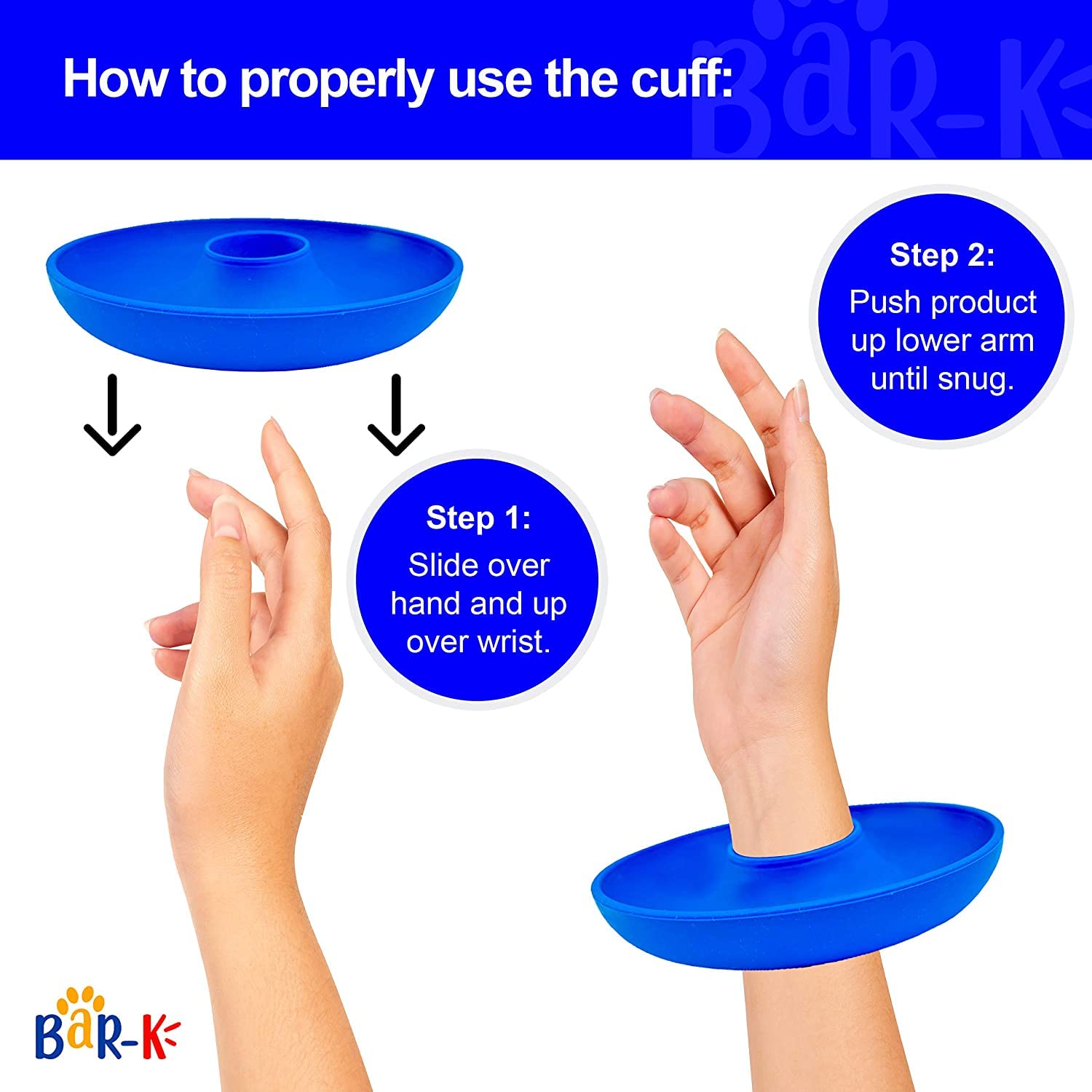 BaR-K Drip Catcher Cuffs - Pet Bathing Tool for Dog Shower and Dog Bathtub - Dog Bathing Station Grooming Supplies and Horse Supplies for Horse Grooming Kit - Protective Dog Washing Tool - Blue 2 Set - image 6