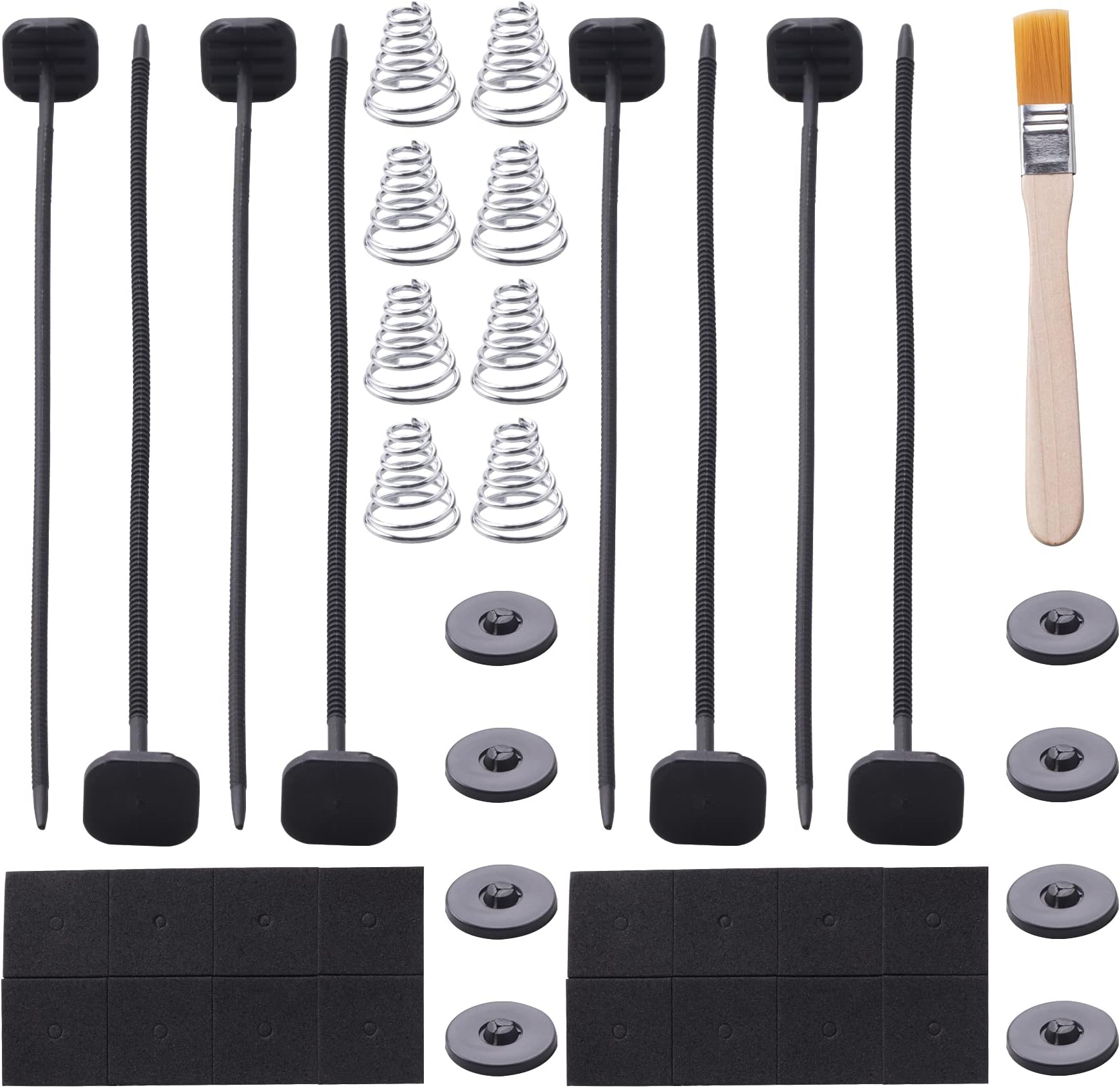 Fan Mounting Kit, Electric Radiator Fan plastic rods Installation Kit Compatible Mount hold Radiator Spal fan, Electric Cooling Fan and Transmission Cooler
