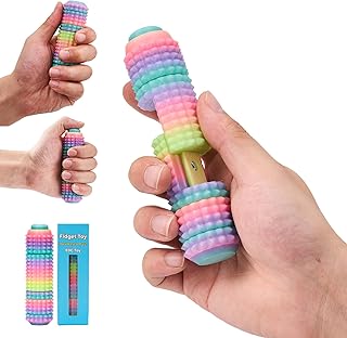 Little Ouchies Fidget Toy with Spinner,Ratchet,Clicker,Slider,Spiky Pain Stim,Glow in The Dark Multifunctional EDC Toys for Adults ADHD and Stress