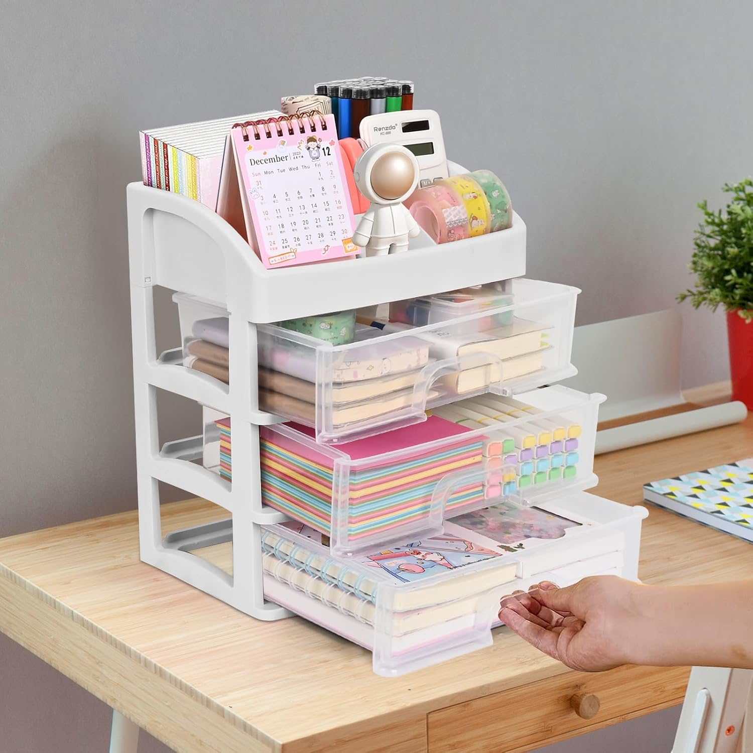 Wall35 Rivista Organizador De Archivos Para Escritorio De Oficina De Alambre Para Colgar, Organizador De Correo Y Revistas, Metal, Negro