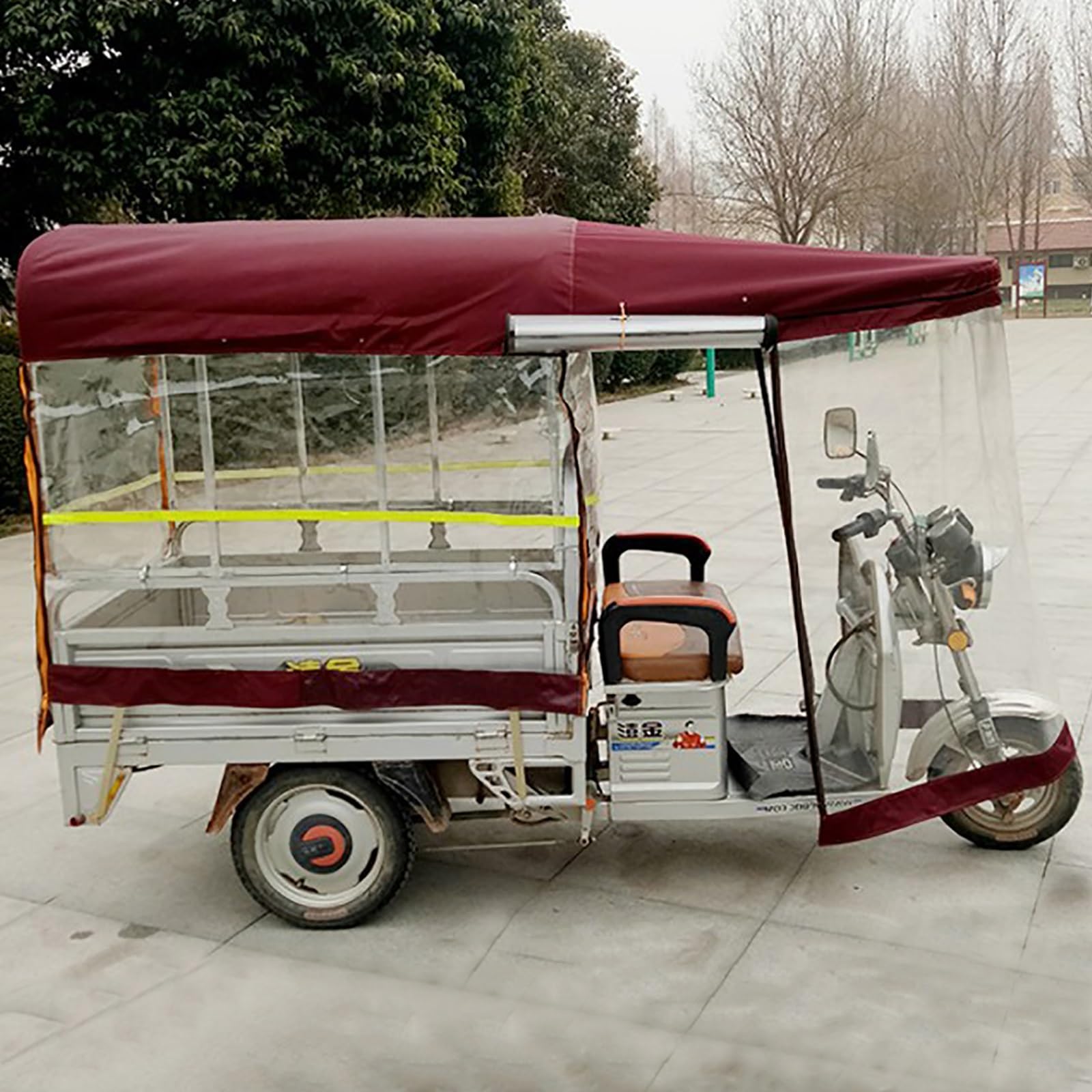 Housse pour tricycle électrique en toile résistante haute performance