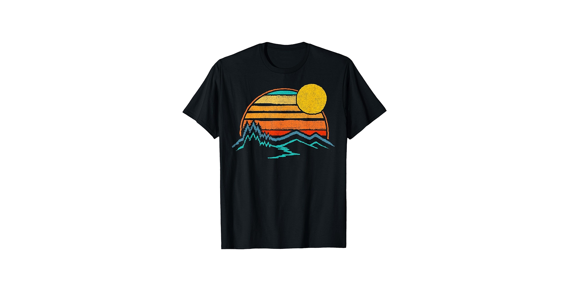 Amazon.com: Outdoor Sunset Mountains Color Fade T-Shirt