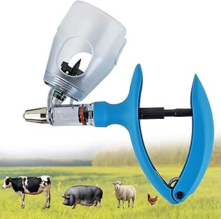 5ml Livestock Syringe Automatic Self Refill Continuous Adjustable Bottle Attachment Livestock Animal Syringe for Cattle Goat Pig Cow Chickens Poultry