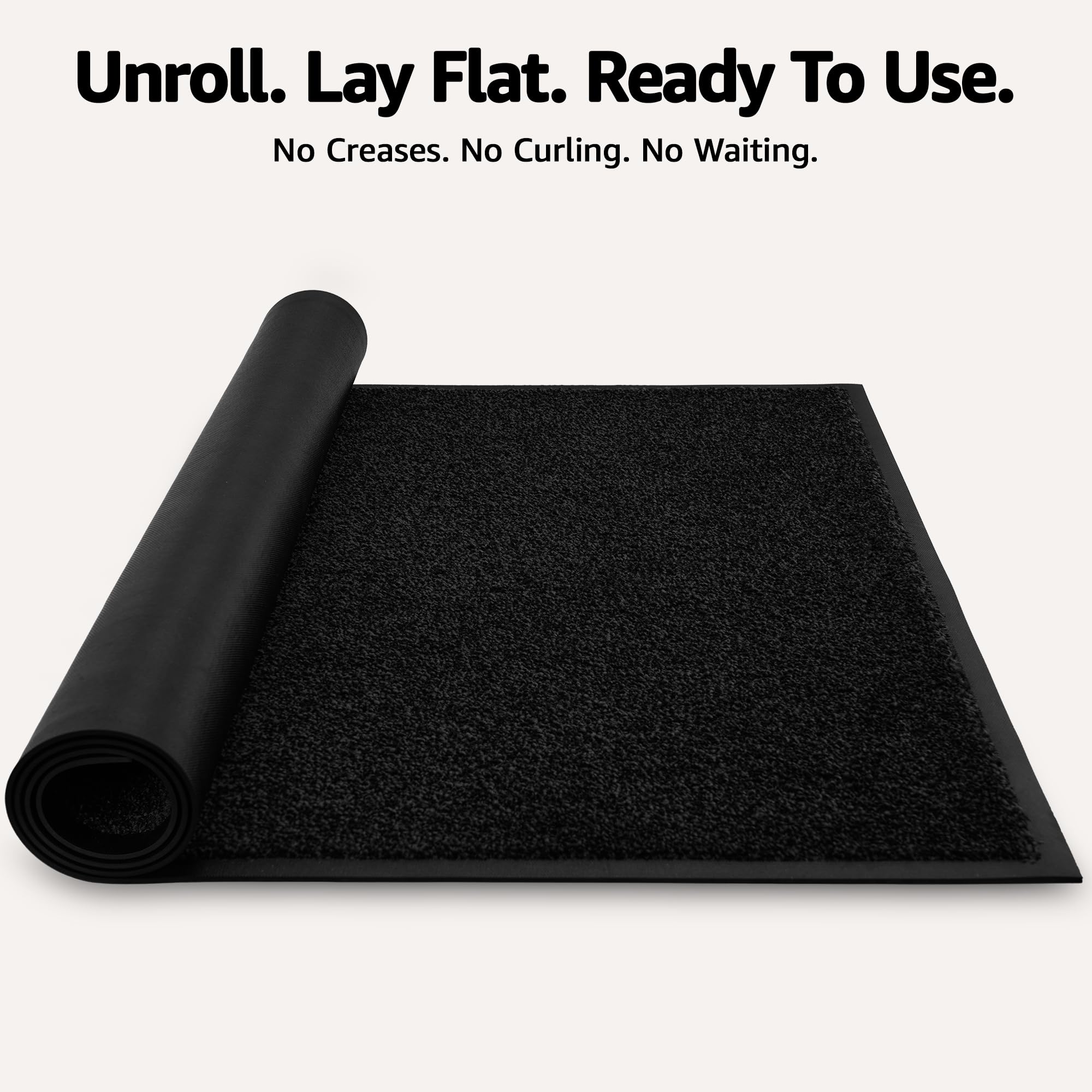 2'x3' Commercial Door Mat, Heavy Duty Non-Slip Entry Mat, Black — Amazon image 9