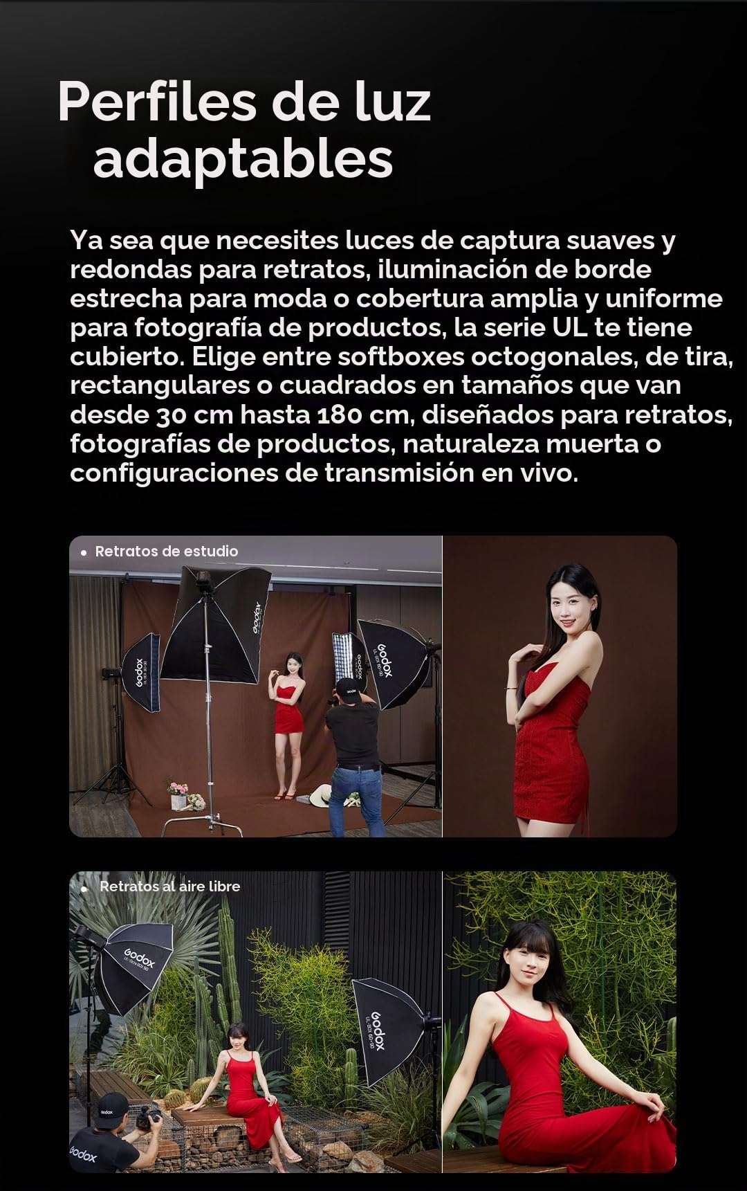 Godox Caja de luz de liberación rápida de 90 cm octagonal con conexión Bowens, caja de luz con paraguas plegable con difusores frontales e interiores desmontables, rejilla de nido de abeja y placa