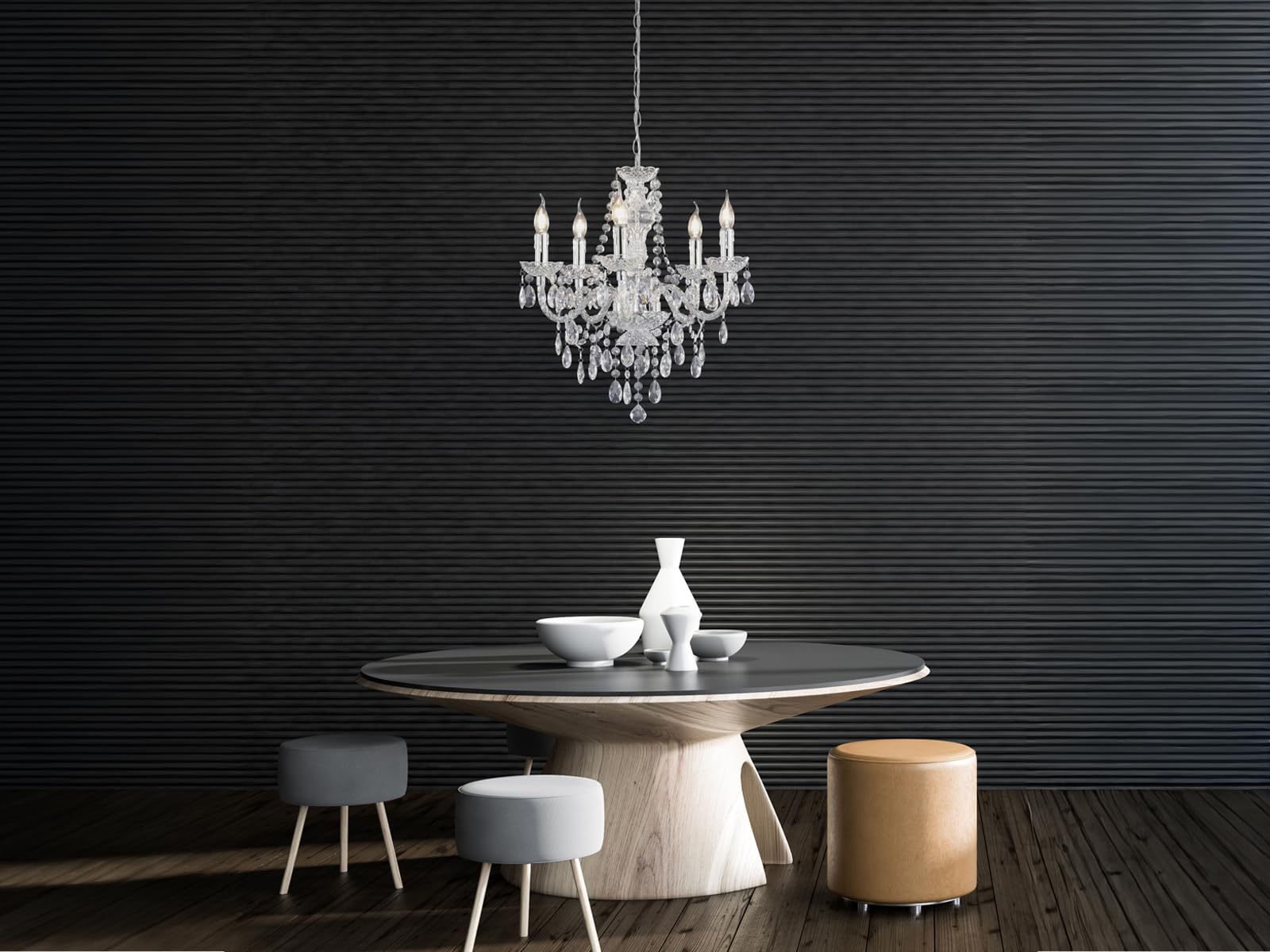 Reality R1107-00 Lustre Acrylique 4 W E14 Transparent Clair