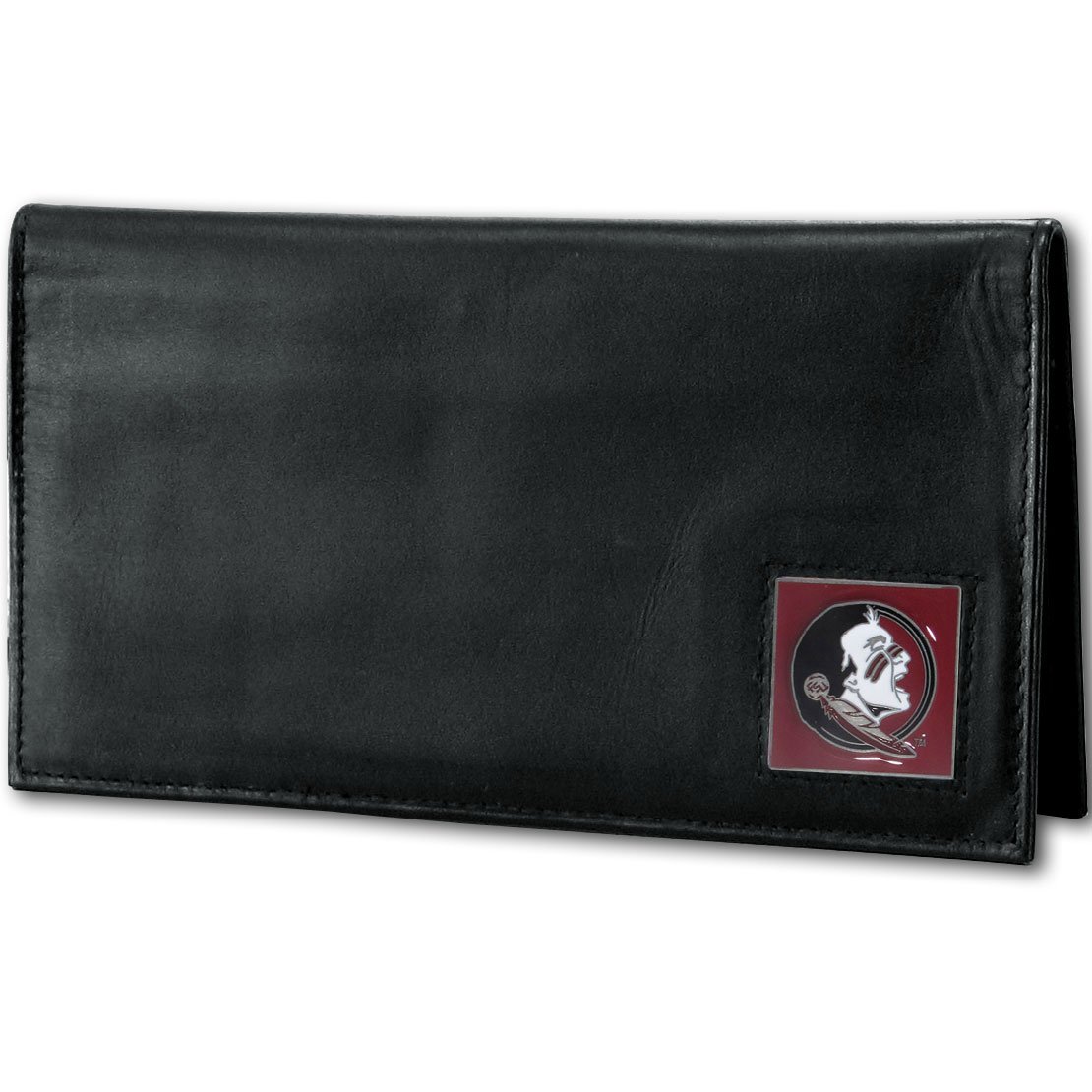 NCAA Siskiyou Sports Fan Shop Florida State Seminoles Deluxe Leather Checkbook Cover One Size Black