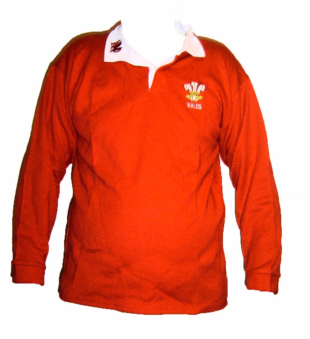 H M FASHION Wales Welsh Cymru Rugby Shirts Unisex Adults Collar Full Sleeve S M L XL XXL 3XL 4XL 5XL (4XL)