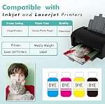 Koala Thin Double Sided Semi-Gloss Photo Paper 8.5X11 Inch 100 Sheets 32LB for Inkjet and Laser Printer for Menu Flyer Print