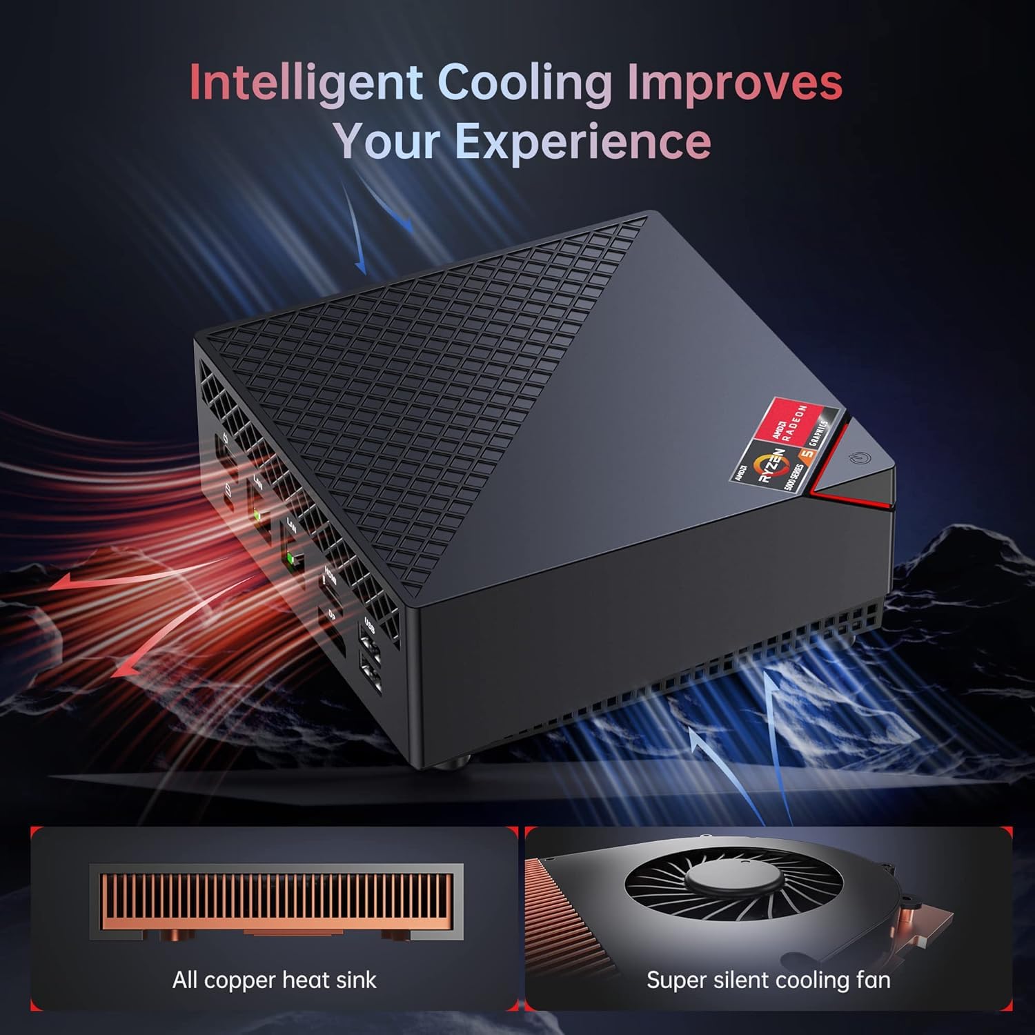 Amazon.com: ACEMAGIC Mini PC para juegos AMD Ryzen 7 5625U 16 GB