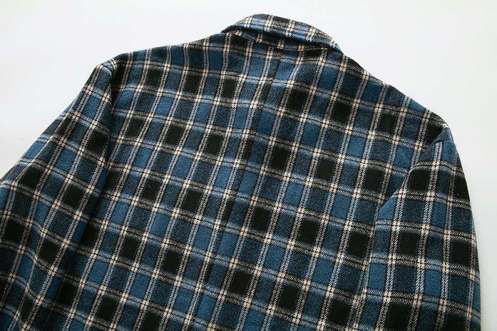 HGJH Hemdjacke Herren, Herren Langarm Flanellhemd Thermohemd Tibetisch Schwarz Orange Hemd Button-Down Baumwolle Großvaterhemd Bequemes Henry Hemd Lässiges Arbeitshemd Für Männer Jungen