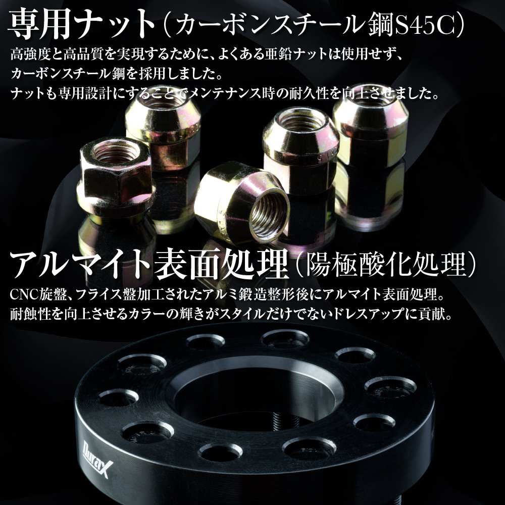 | SEIKOH ワイドトレッドスペーサー 2枚組 15mm ブラック | SEIKOH ワイドトレッドスペーサー 2枚組 15mm ブラック