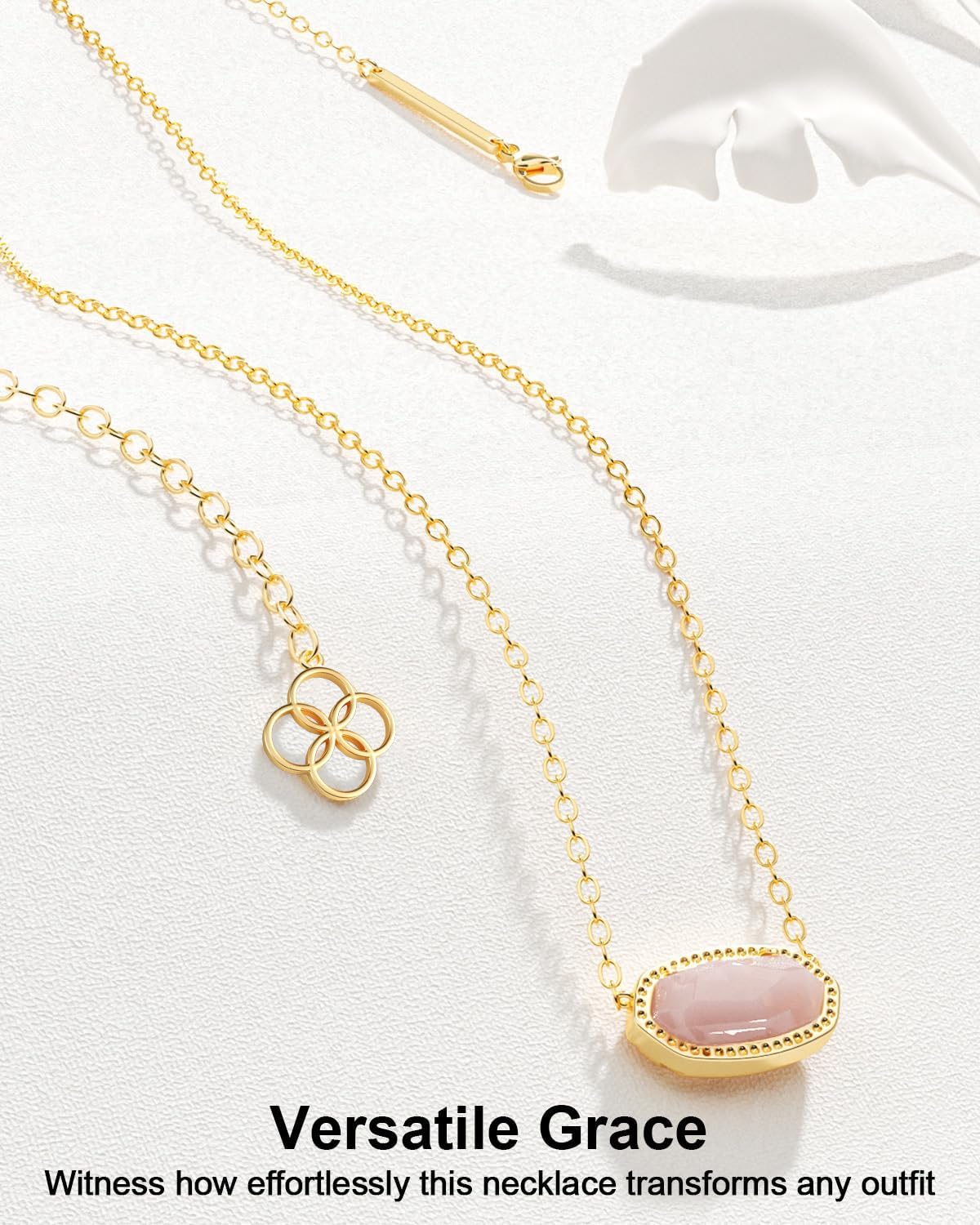 AICase 18K Gold Plated Pendant Necklace for Women,Fashion Jewelry,Anniversary Birthday Gifts for Women/MoM/Sister/Friends/Her/Wife/Grandma/Coworker Mother's Day gifts for MoM - Image 3