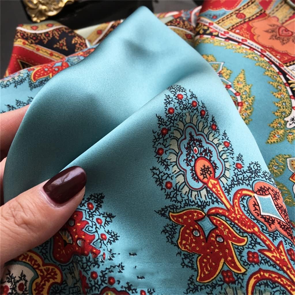 All-match Shawl Ladies Printed Fashion Silk Square Scarf For Mother