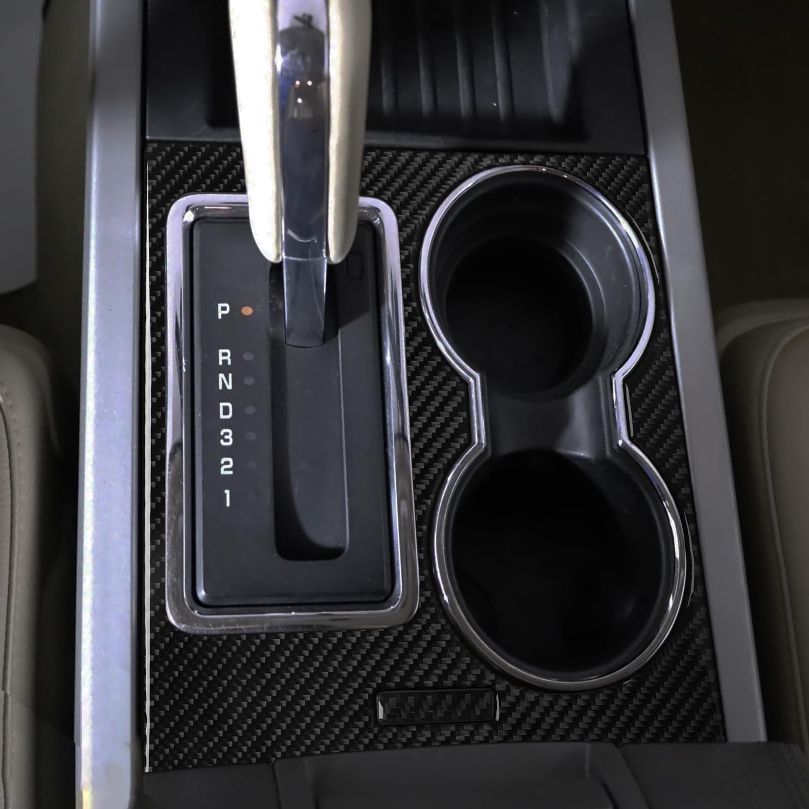 Autocollants de garniture intérieure pour Ford Expedition 2007-2014 carbone
