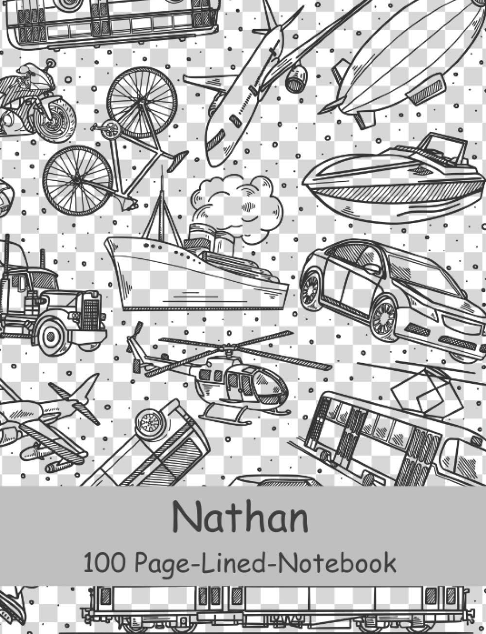 Nathan Notebook: PERSONALISED Notebook Gift For Someone Special Nathan NOTEBOOK - 100 PAGE Lined Notebook