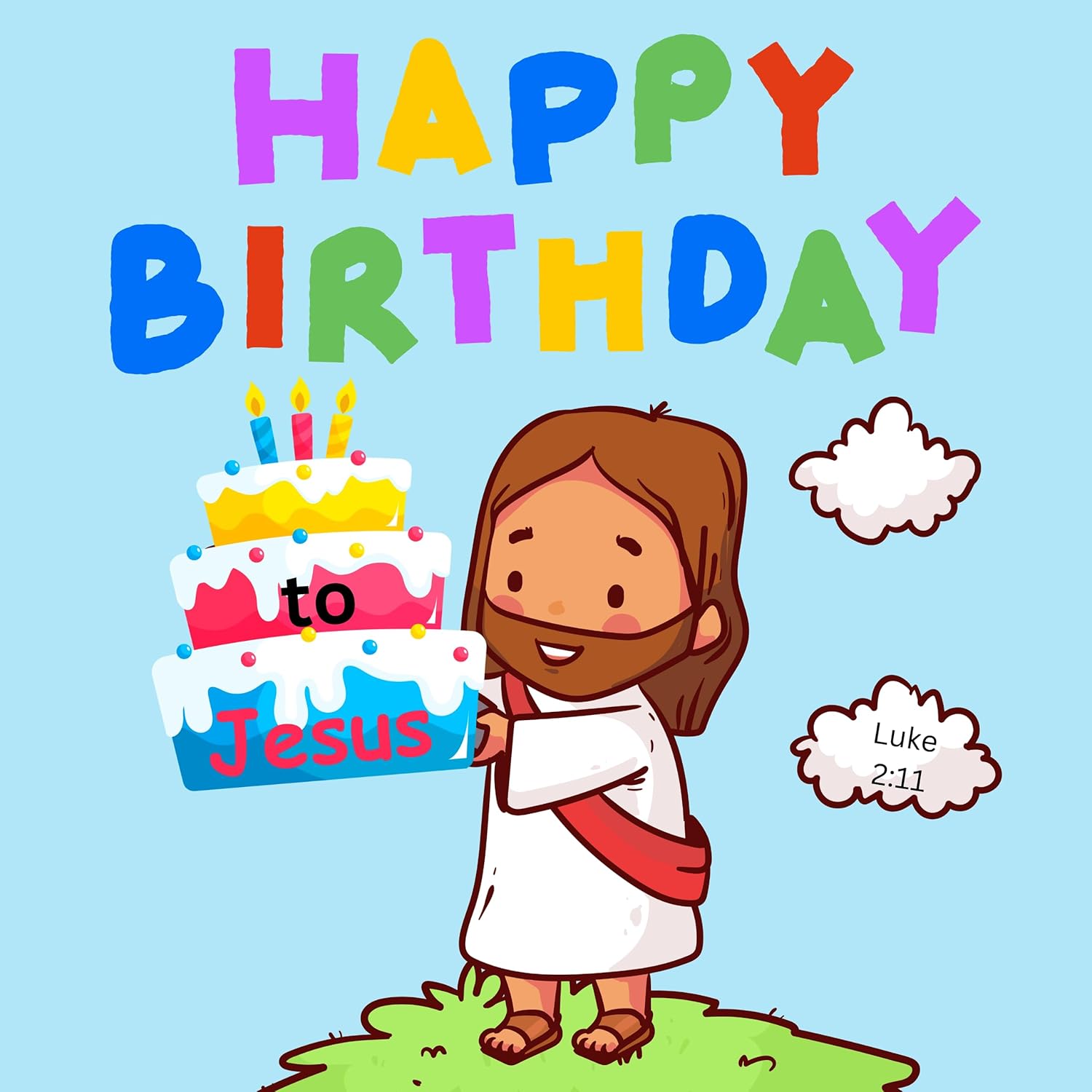 Biblebanz 25 Sets Happy Birthday Jesus Cards & Bracelets – Luke 2:11 Christmas Favors