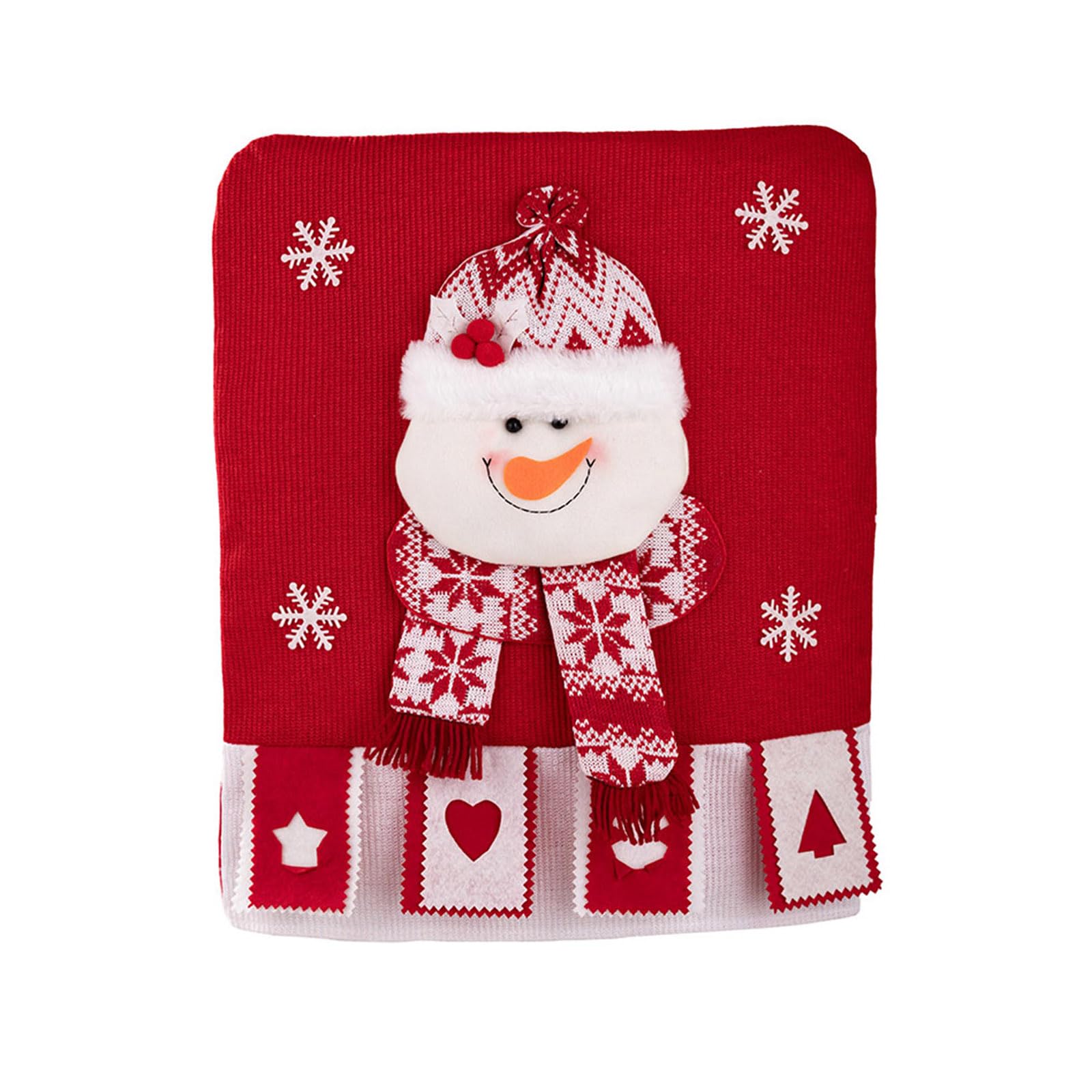 Buxuaaaa Stretchable Christmas Seat Cover Breathable Materials Quick Setups Portable for Living Room Dining Room Christmas Chair Protectors