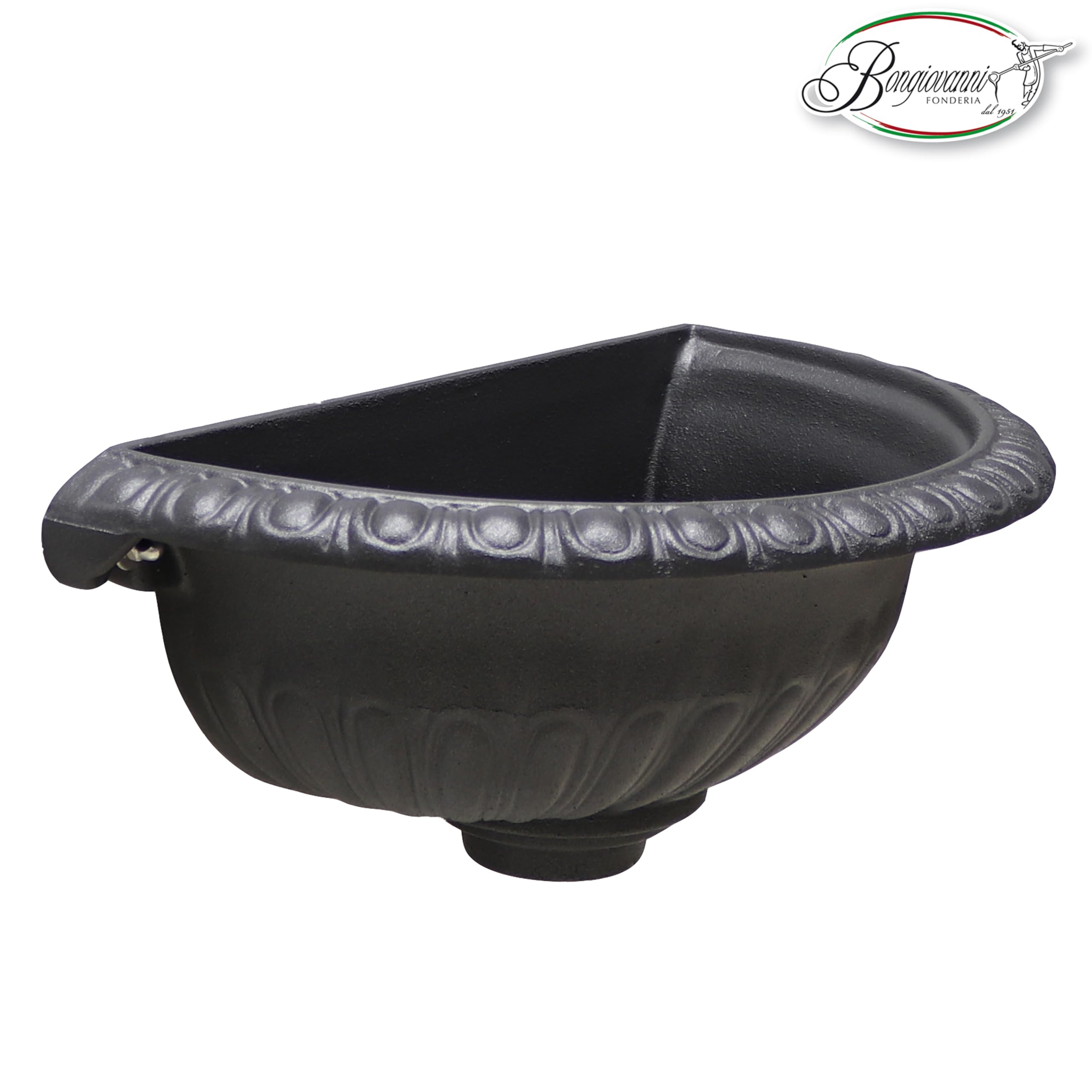 Fontana da giardino esterno | Vasca a muro modello Liberty | lavello fontana a parete | fontanella da giardino | grigio ghisa casa giardino balcone