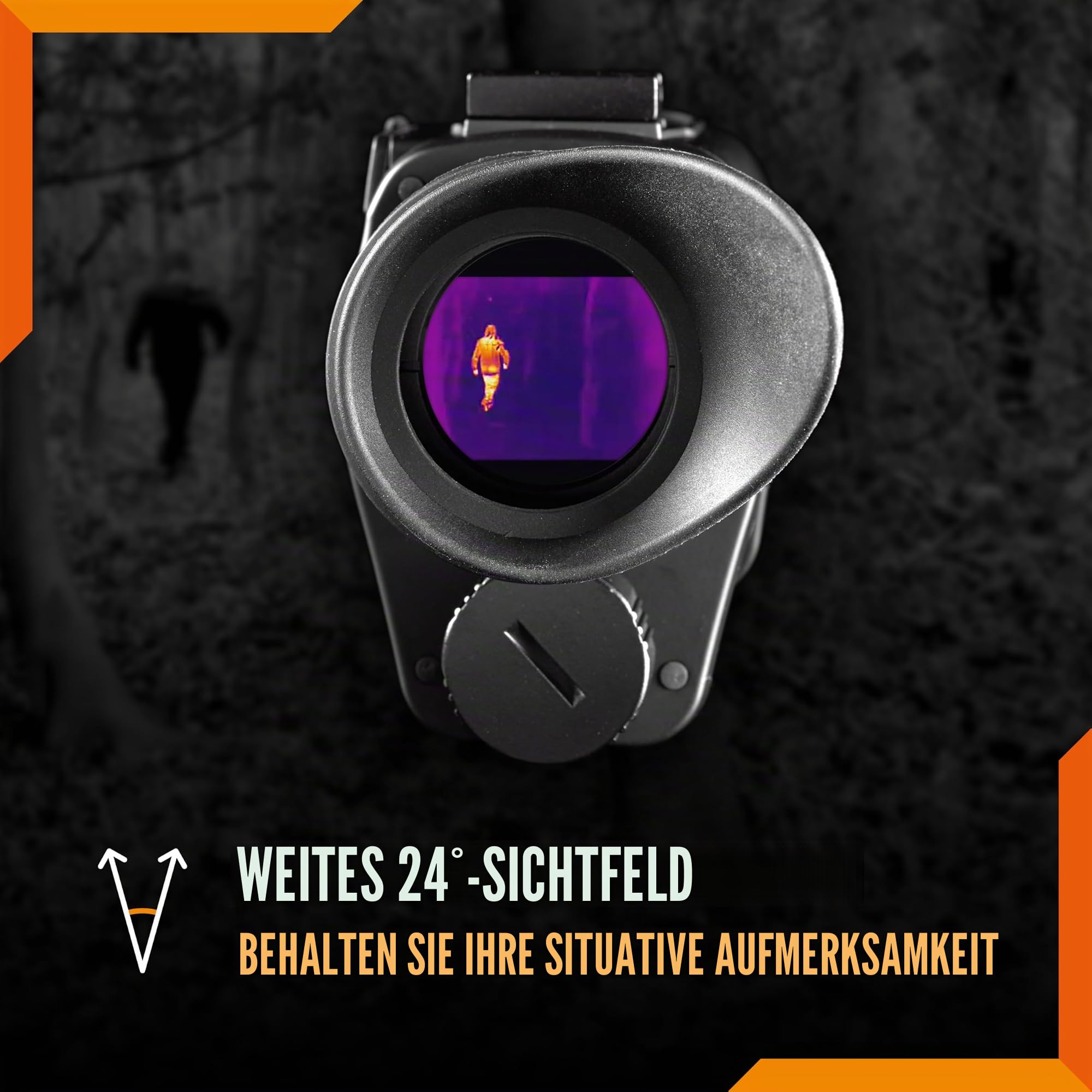 NIGHTFOX Arctic Thermo-Nachtsicht-Monokular, Kopf- oder Helmmontage, niedrige Latenz, 50 fps Thermokamera, IP65 wasserdicht, 24° FOV, 256 x 192 Auflösung