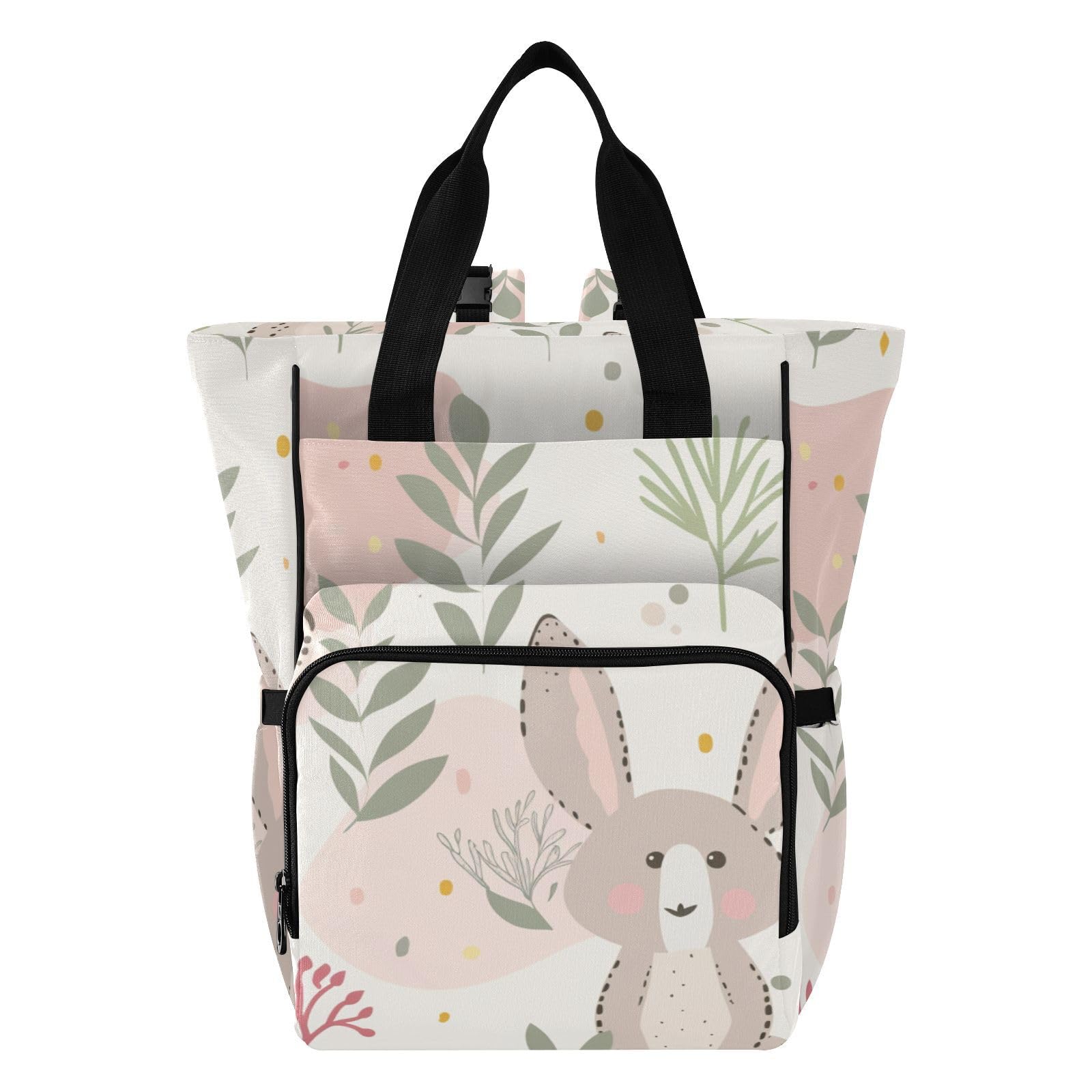 Bolsas de pañales para bebé, niña y niño, diseño de conejos, color