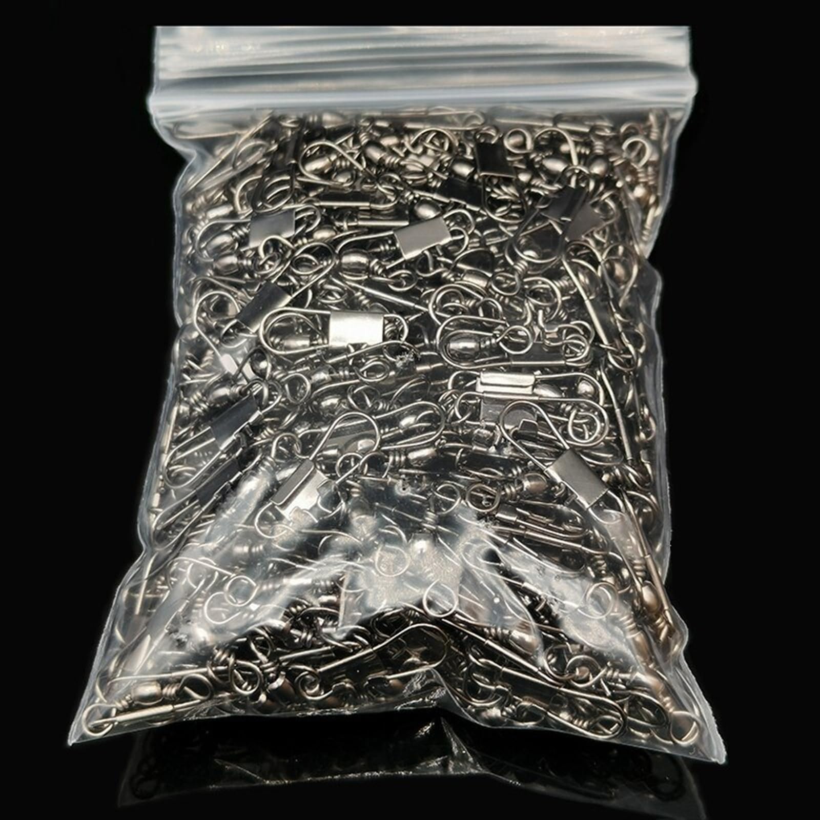 HARAY Angelhaken 4 Größe 100 Teile/Paket Angeln Stecker Pin Lager Rollwirbel Snap Fastlock Clips Angelhaken Angelgerät Zubehör Angelzange