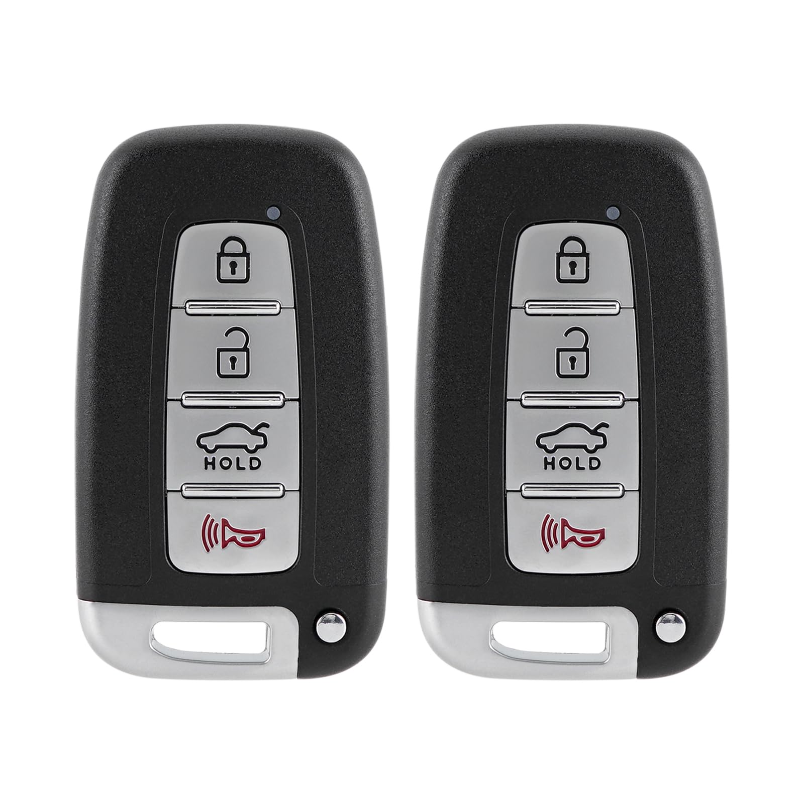 Key Fob Remote Replacement Fits for Hyundai Sonata Genesis 2010 2011 2012 2013 2014 Azera Equus Kia Optima Ria Sorento Forte Borrego Keyless Entry Smart Remote Control SY5HMFNA04 (Pack of 2)